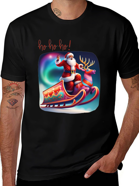 Festive Santa Claus Graphic Tee