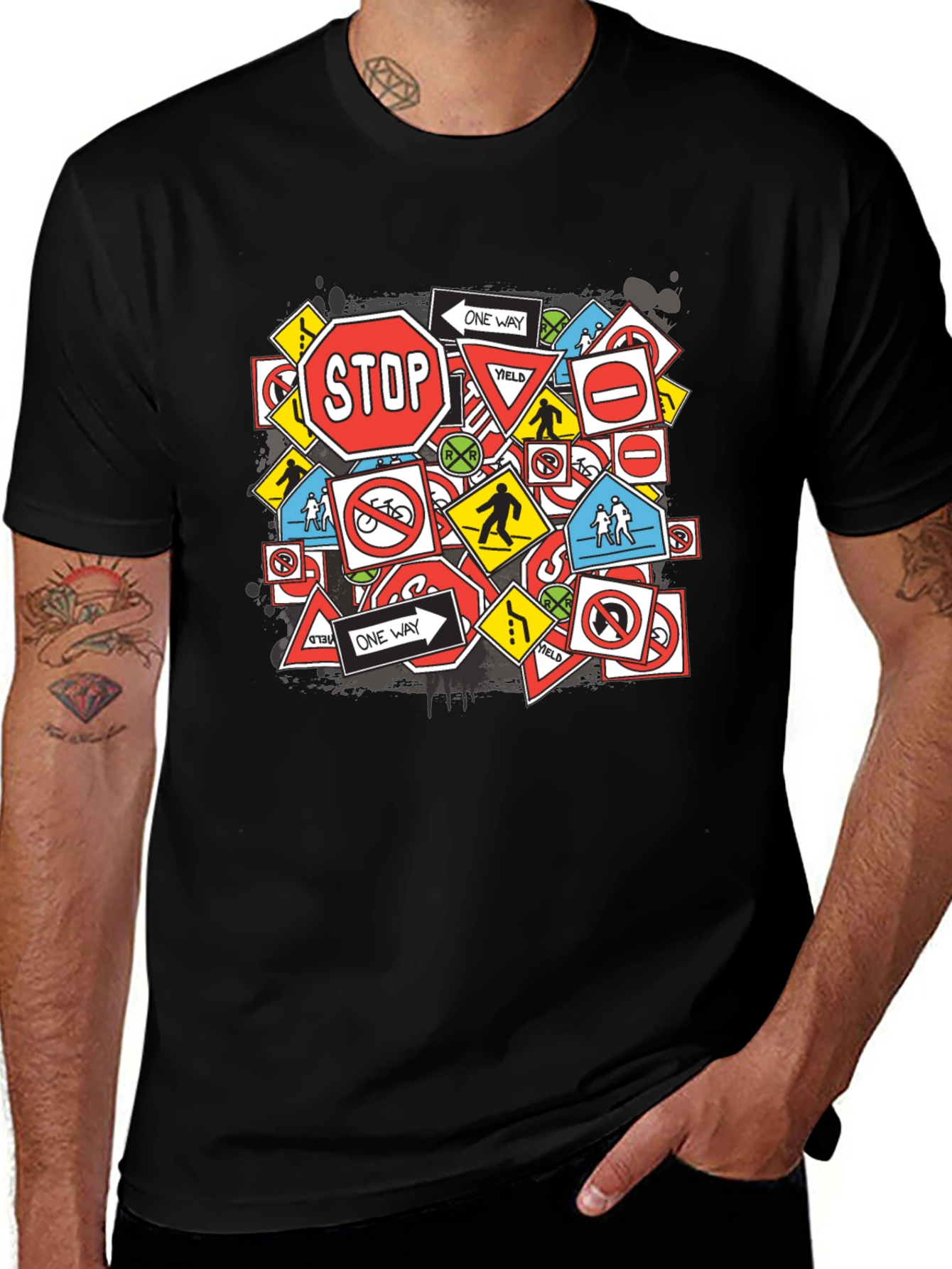 Traffic Sign T-Shirt - Unique Design