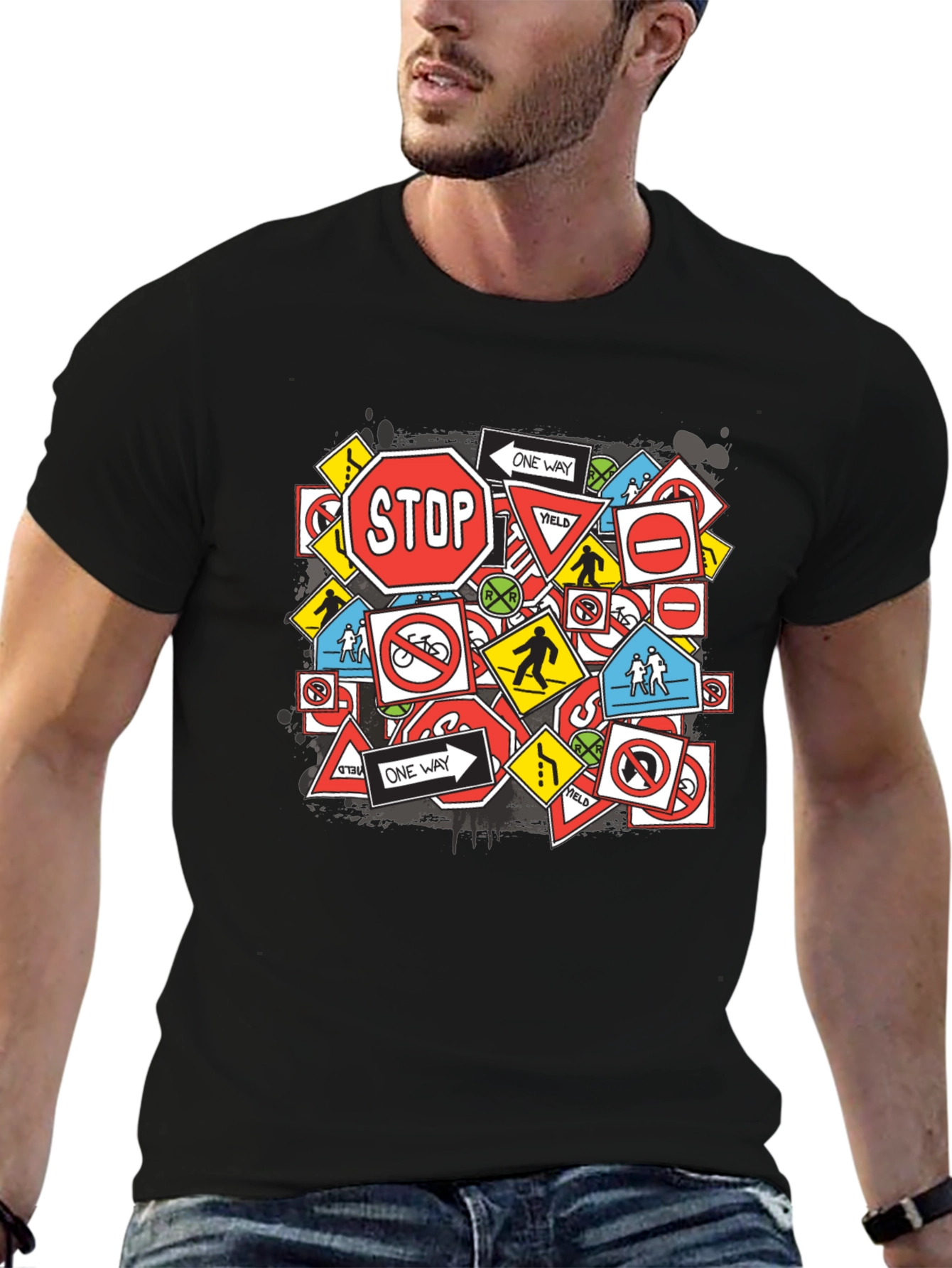 Traffic Sign T-Shirt - Unique Design