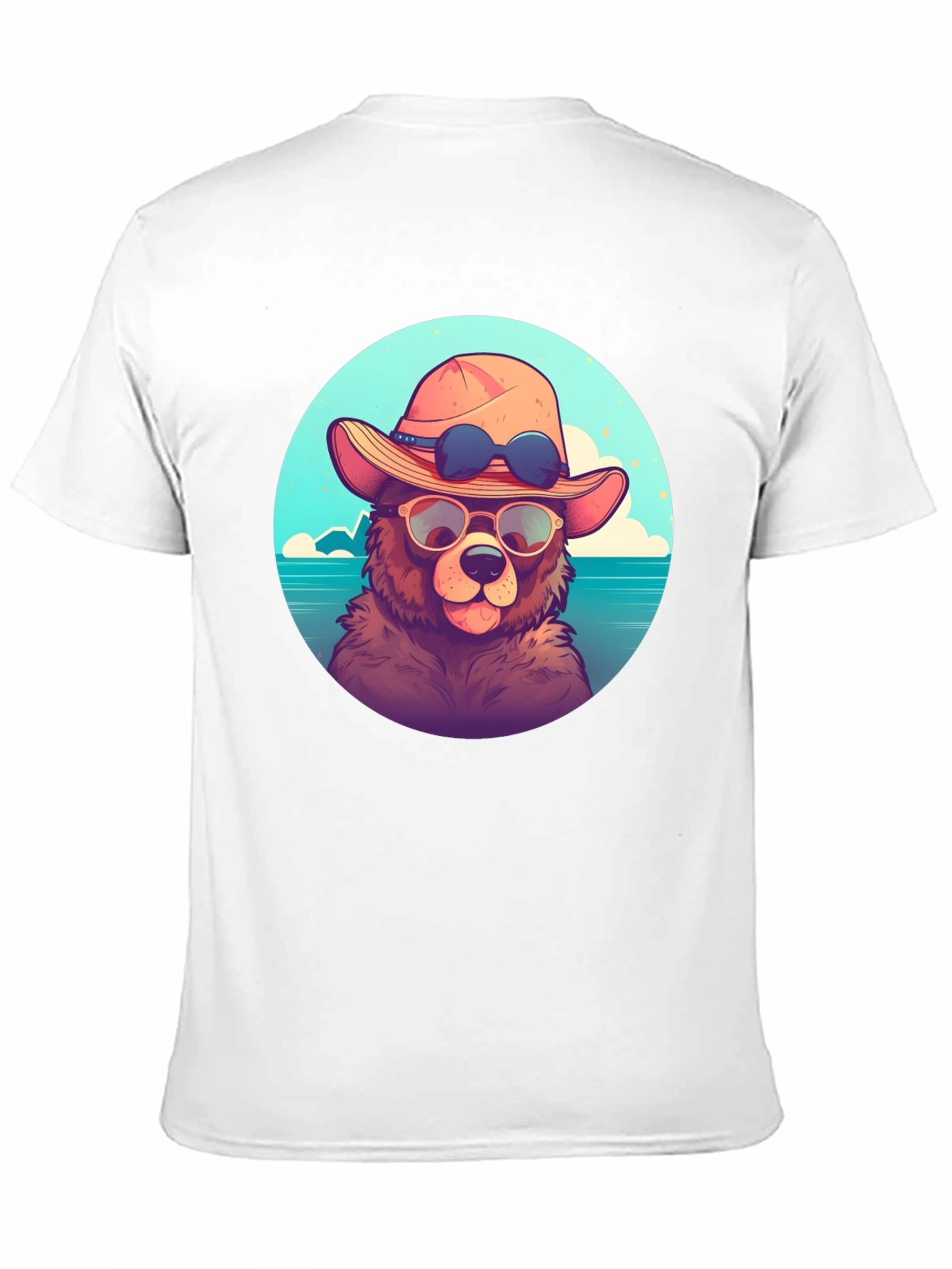 Bear with Sunglasses Graphic Tee - Relaxed Fit