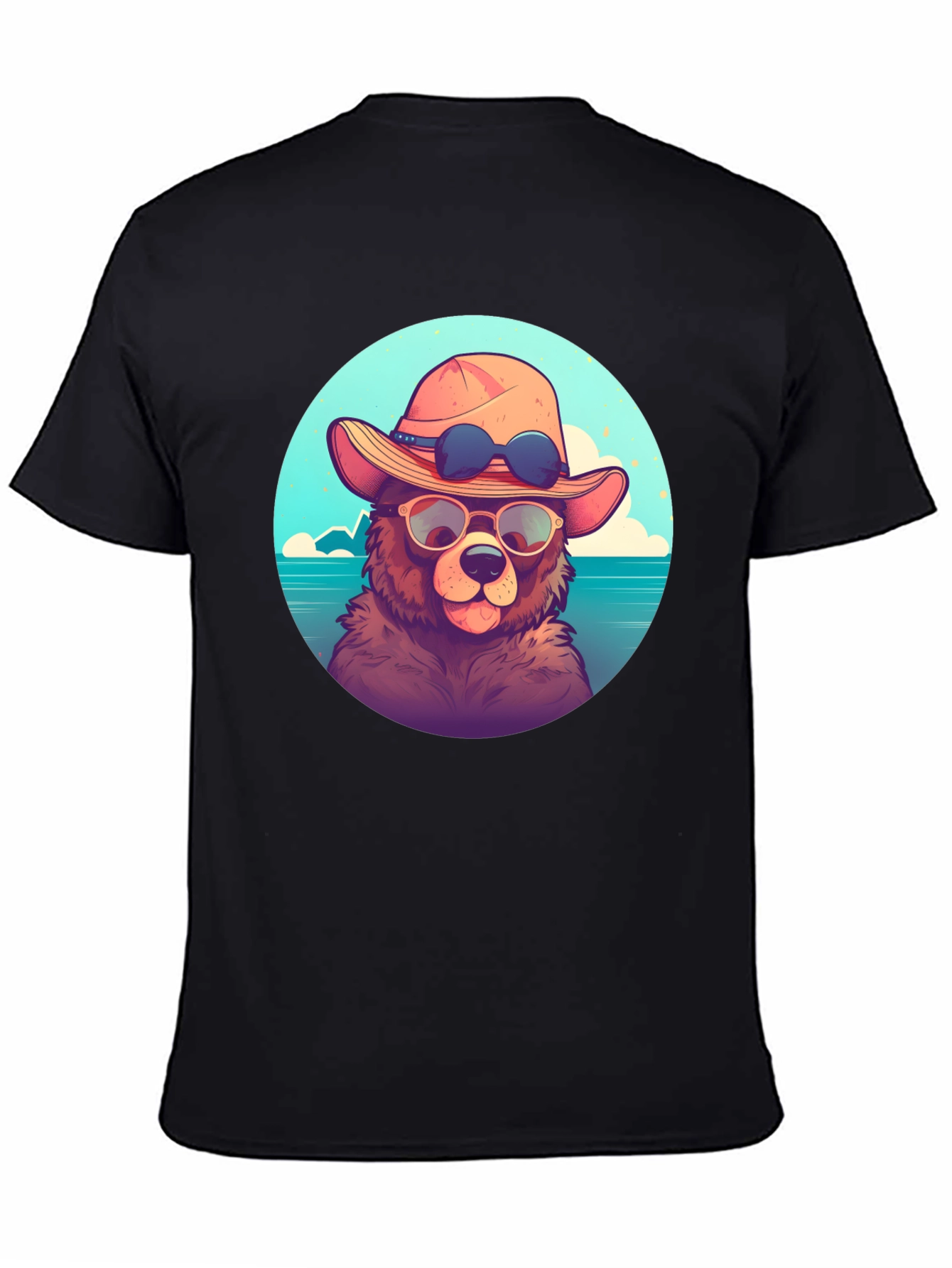 Bear with Sunglasses Graphic Tee - Relaxed Fit