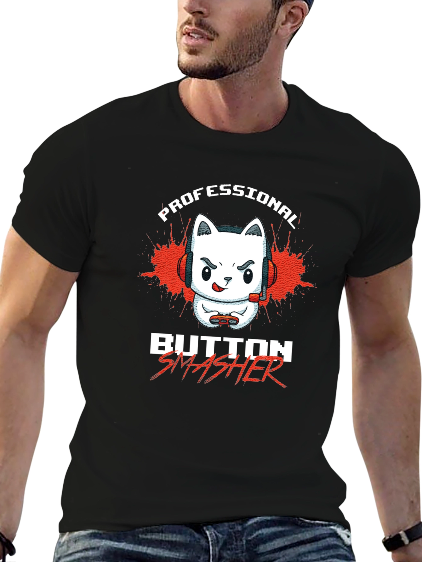 Professional Button Smasher Gamer T-Shirt