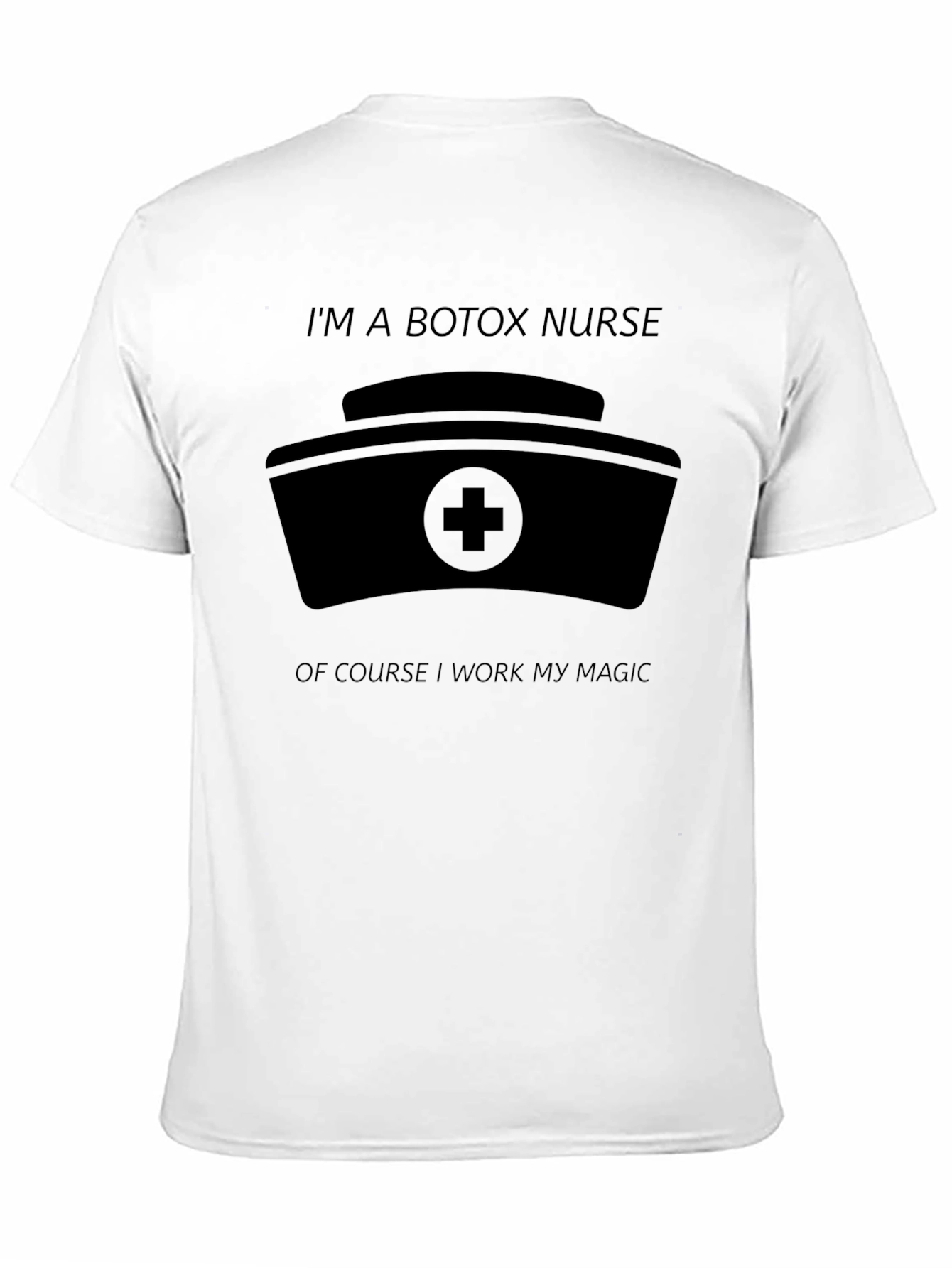 Botox Nurse Magic T-Shirt - Black Cotton Blend