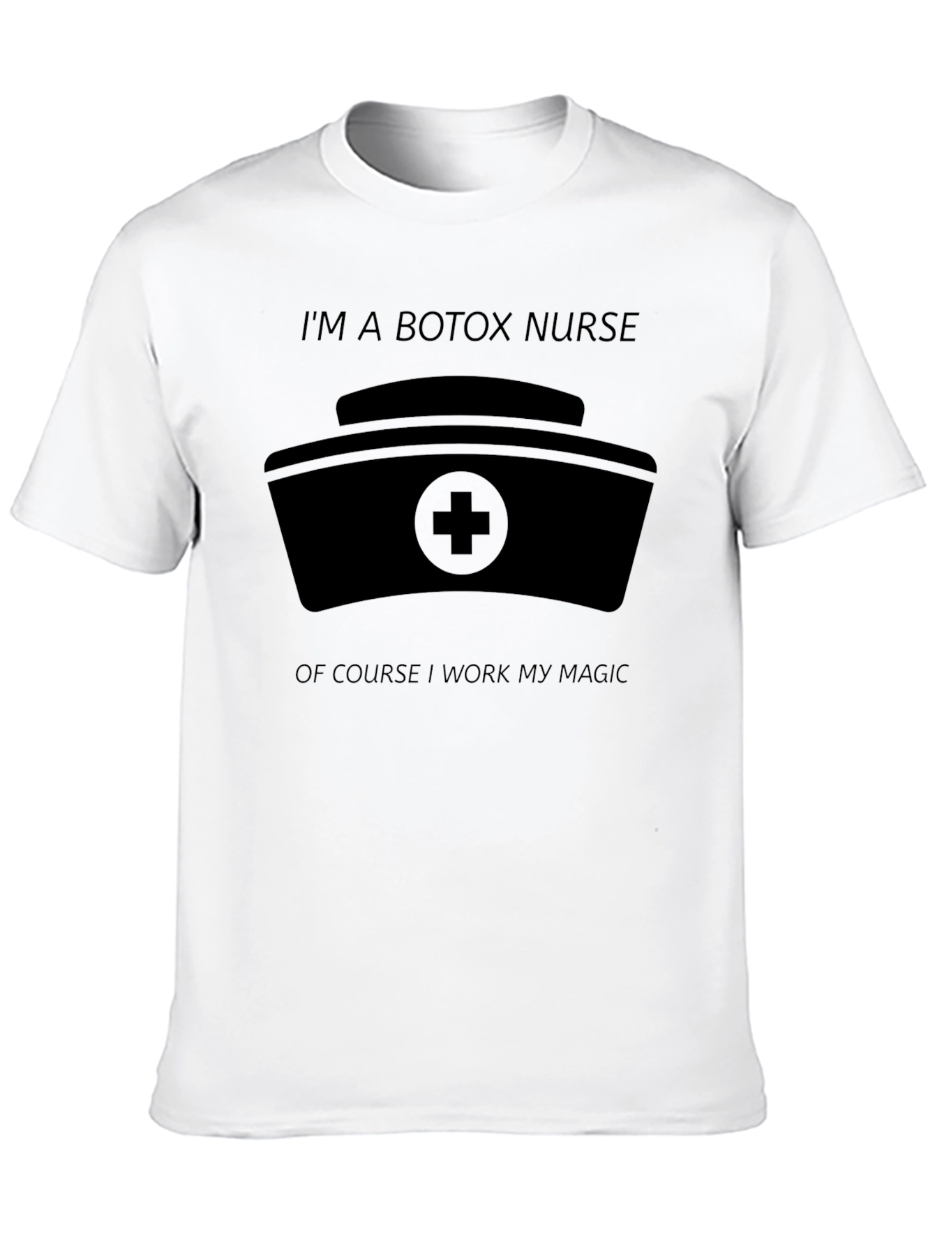 Botox Nurse Magic T-Shirt - Black Cotton Blend