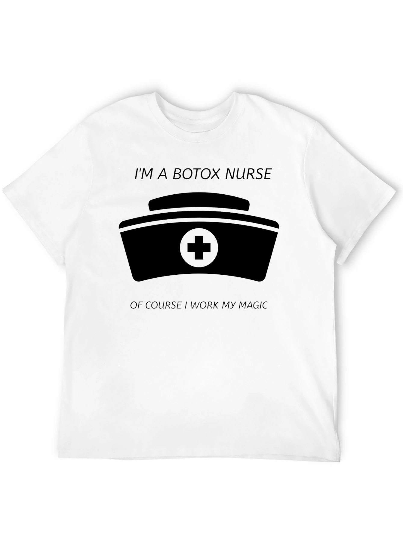 Botox Nurse Magic T-Shirt - Black Cotton Blend