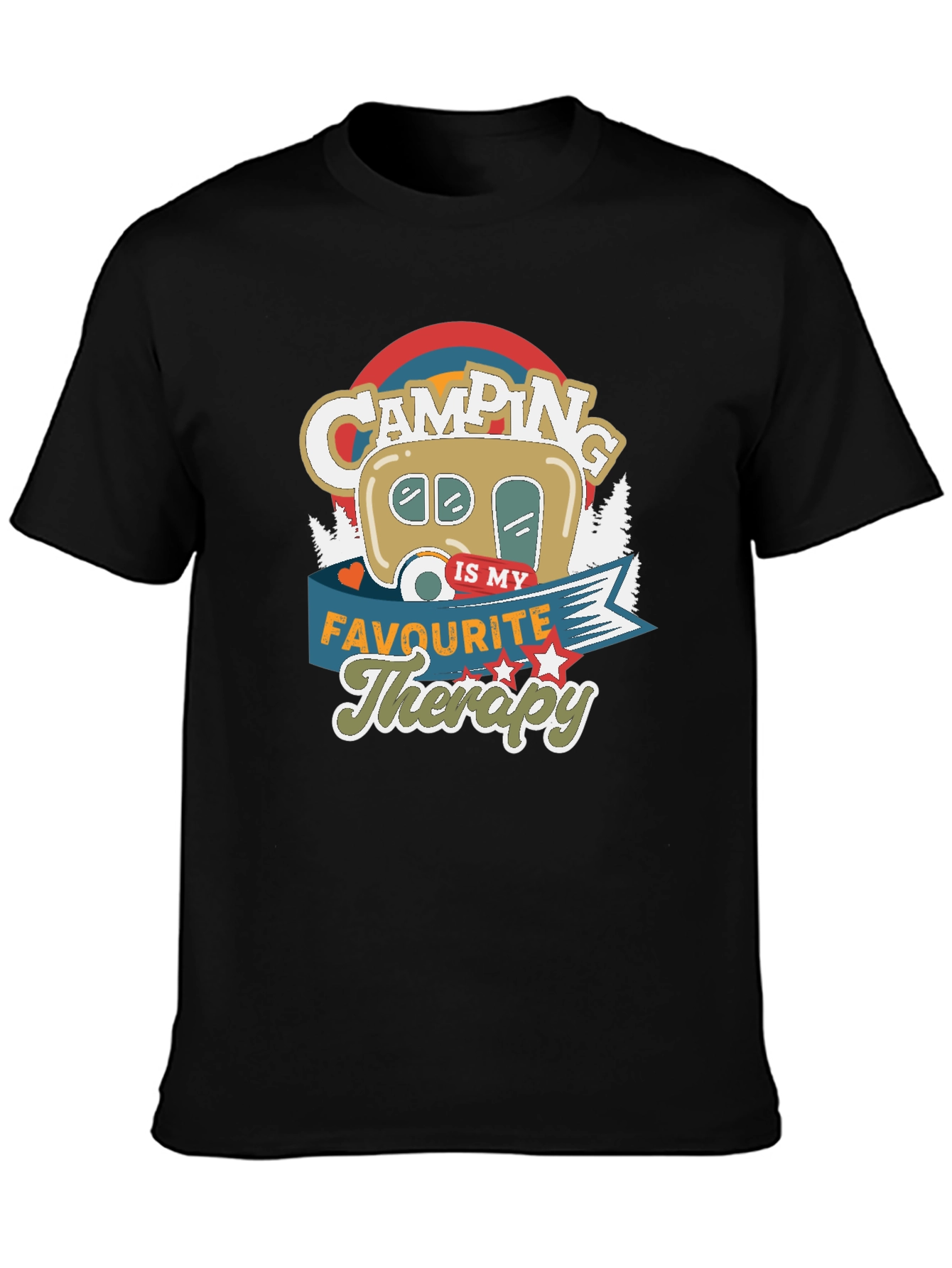 Camping Is My Favourite Therapy T-shirt