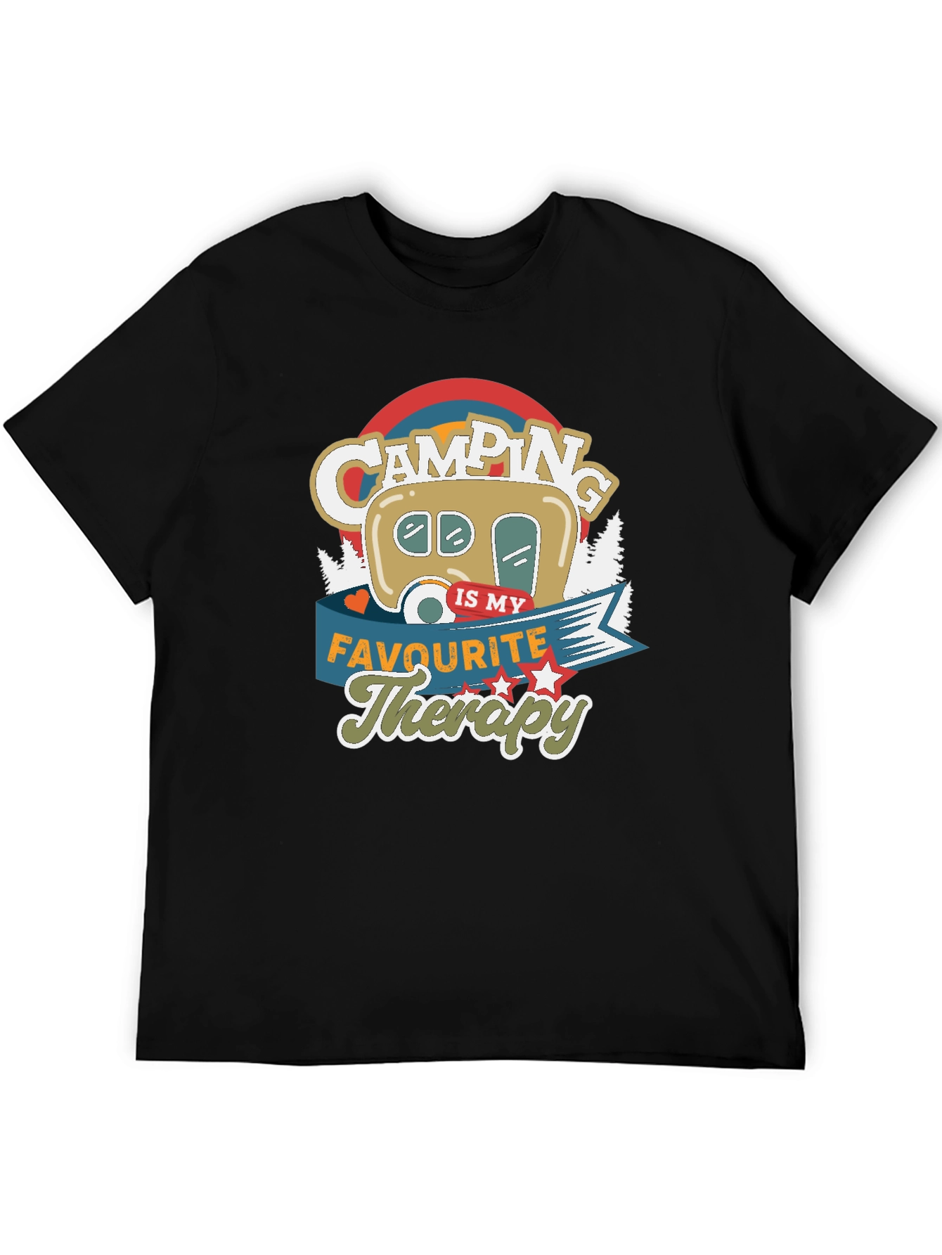 Camping Is My Favourite Therapy T-shirt