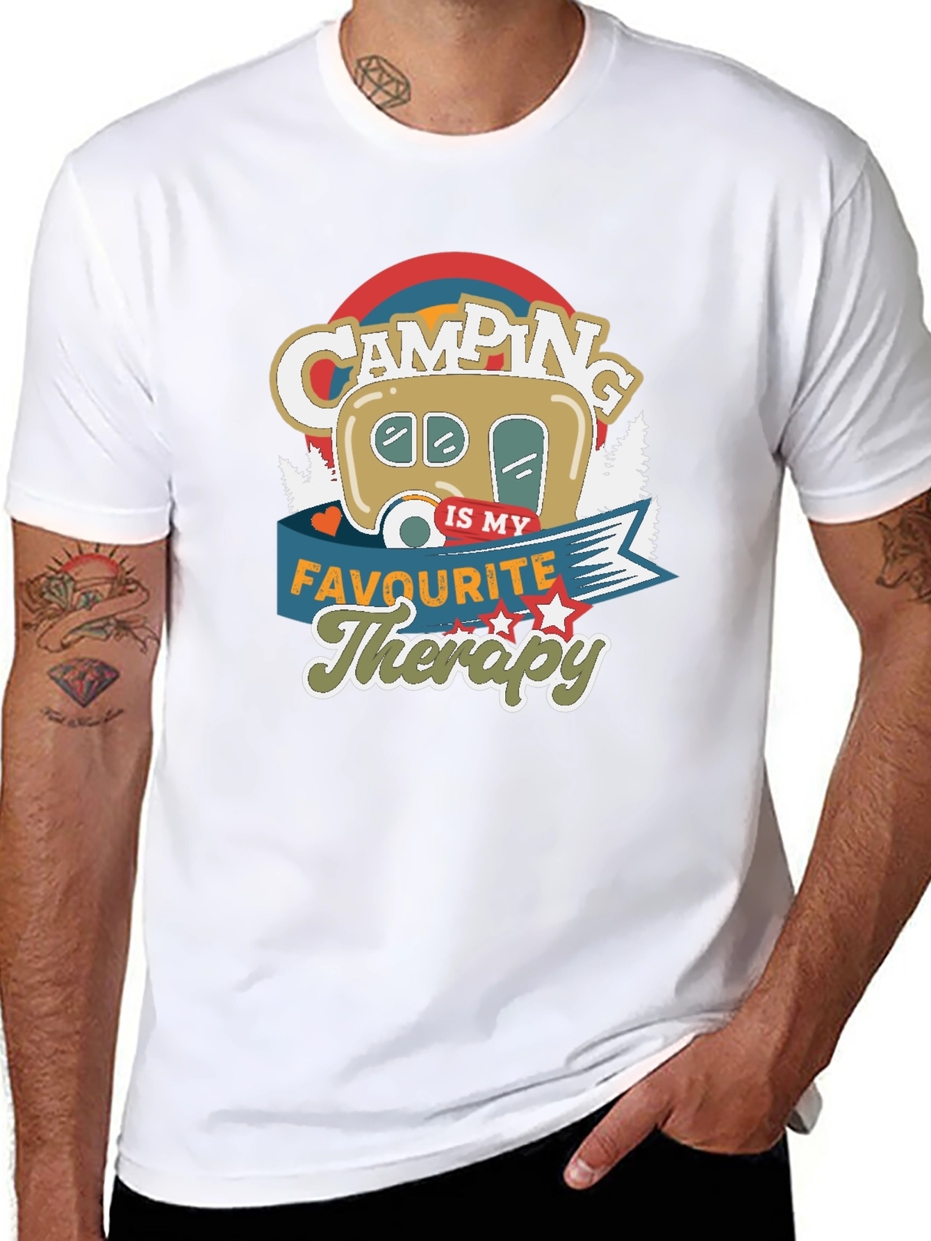 Camping Is My Favourite Therapy T-shirt