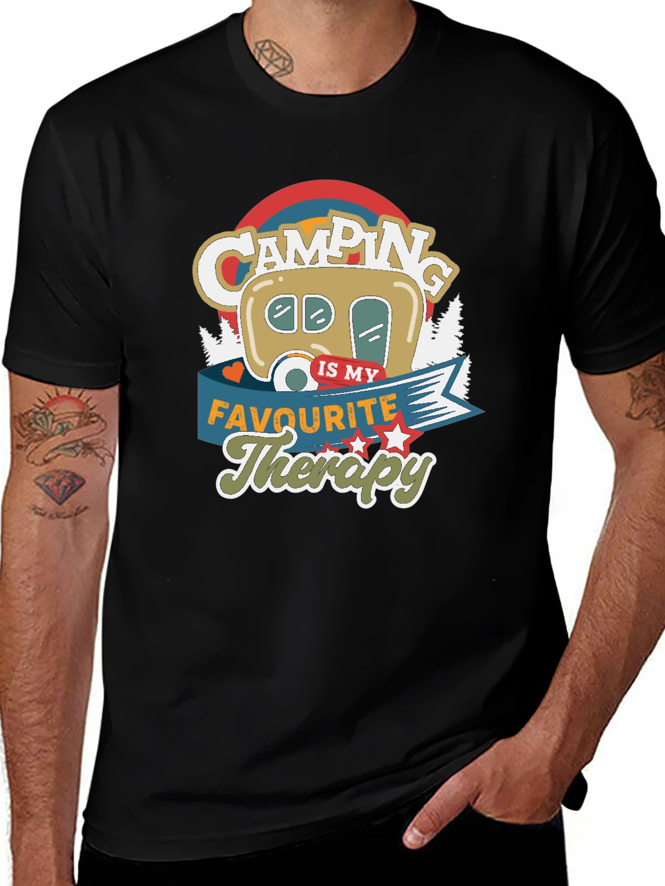 Camping Is My Favourite Therapy T-shirt