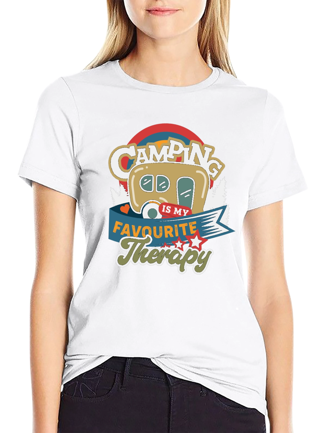 Camping Is My Favourite Therapy T-shirt