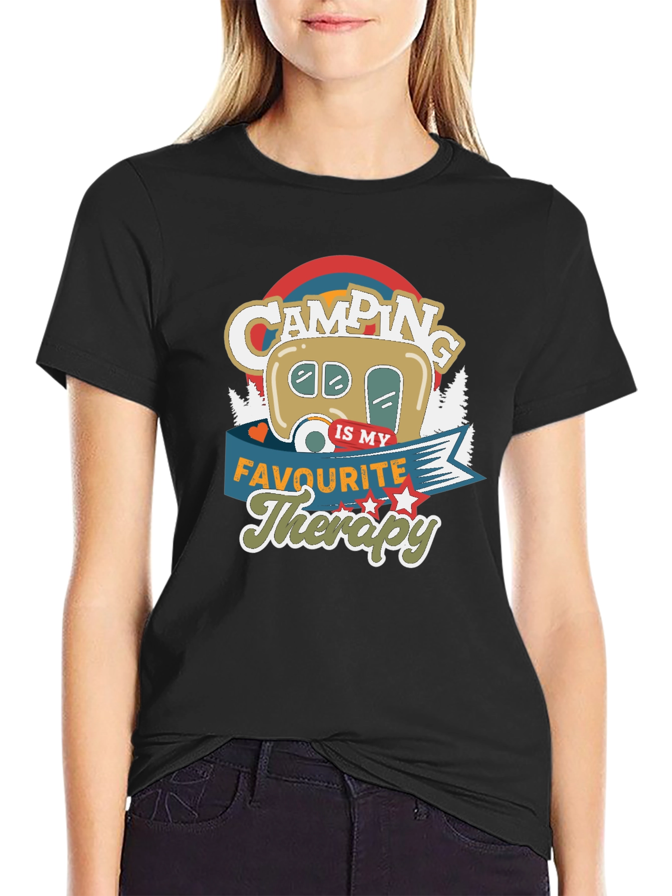 Camping Is My Favourite Therapy T-shirt