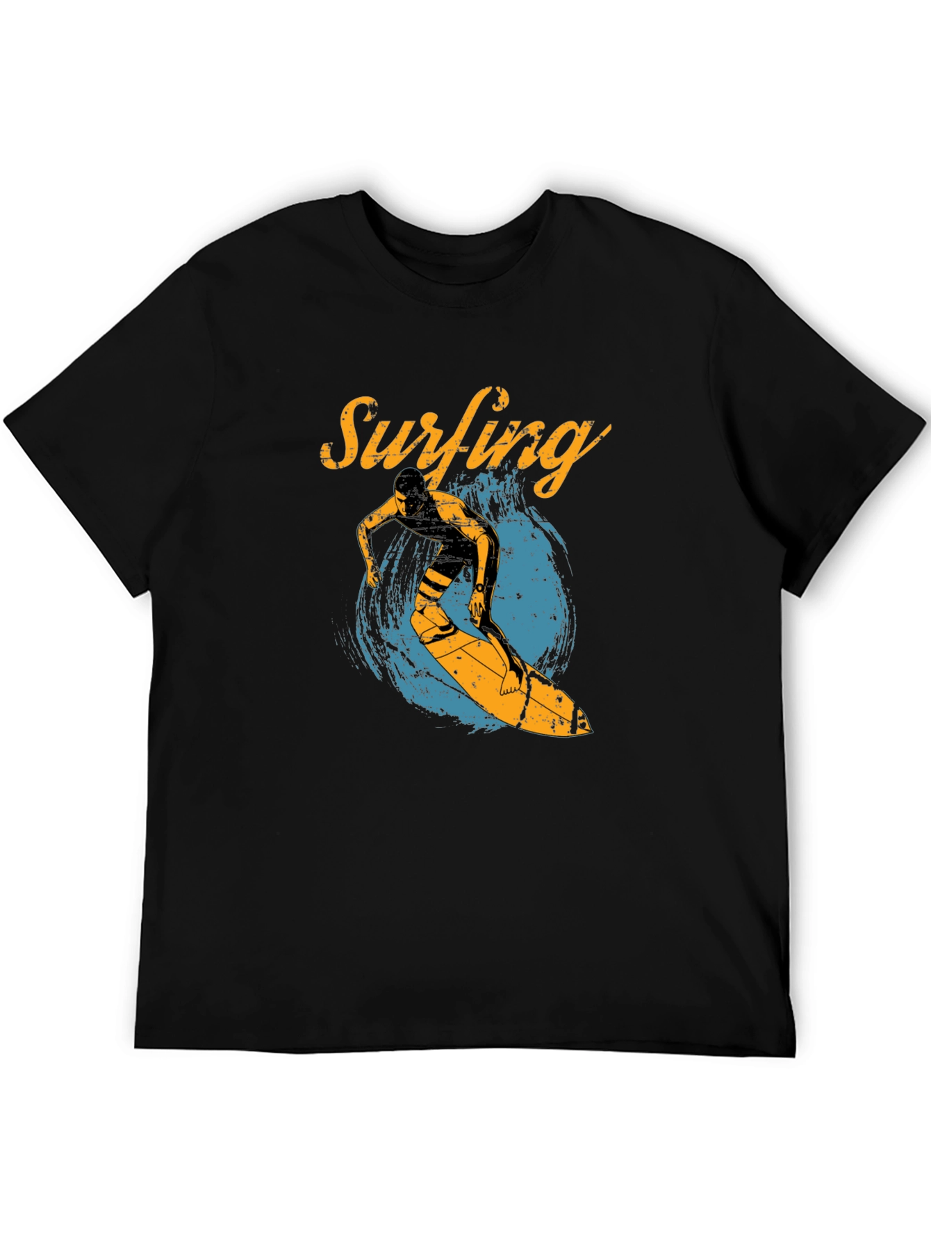 Surfing Graphic Tee - Black