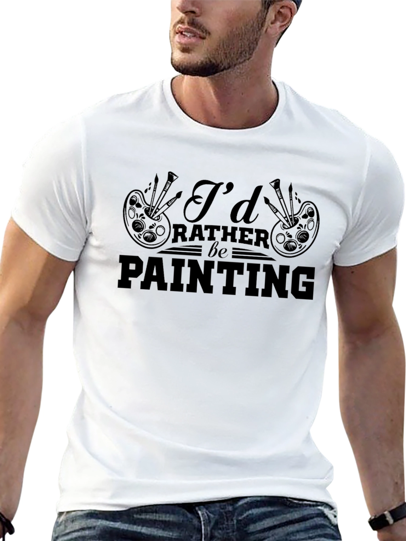 Id Rather Be Painting T-Shirt