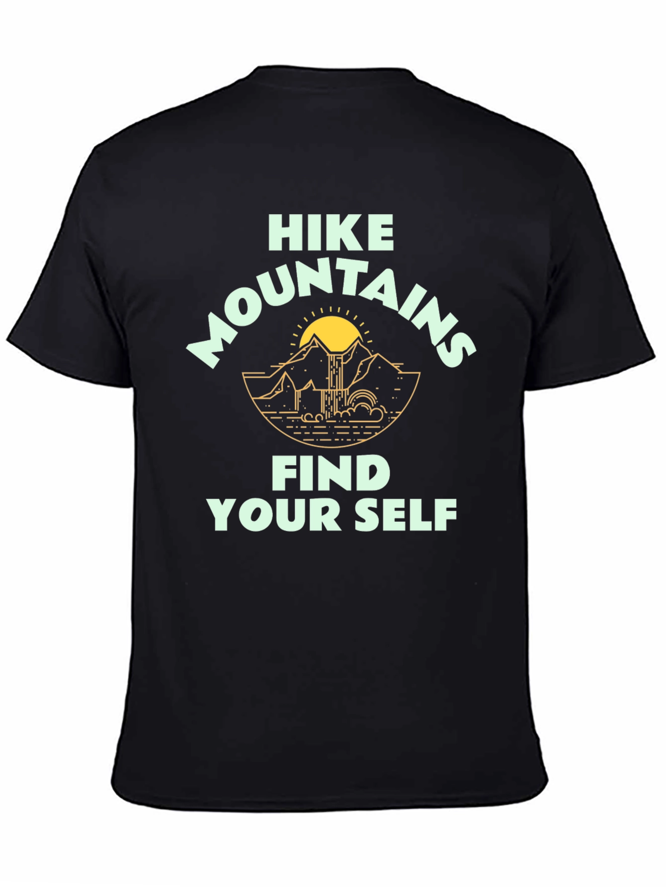 Hike Mountains Find Yourself Graphic Tee