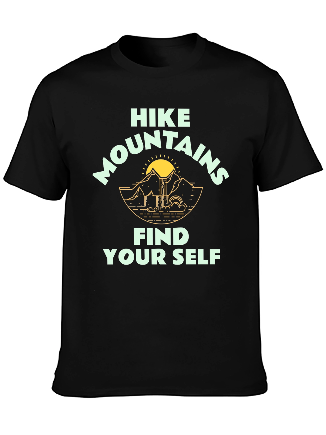 Hike Mountains Find Yourself Graphic Tee