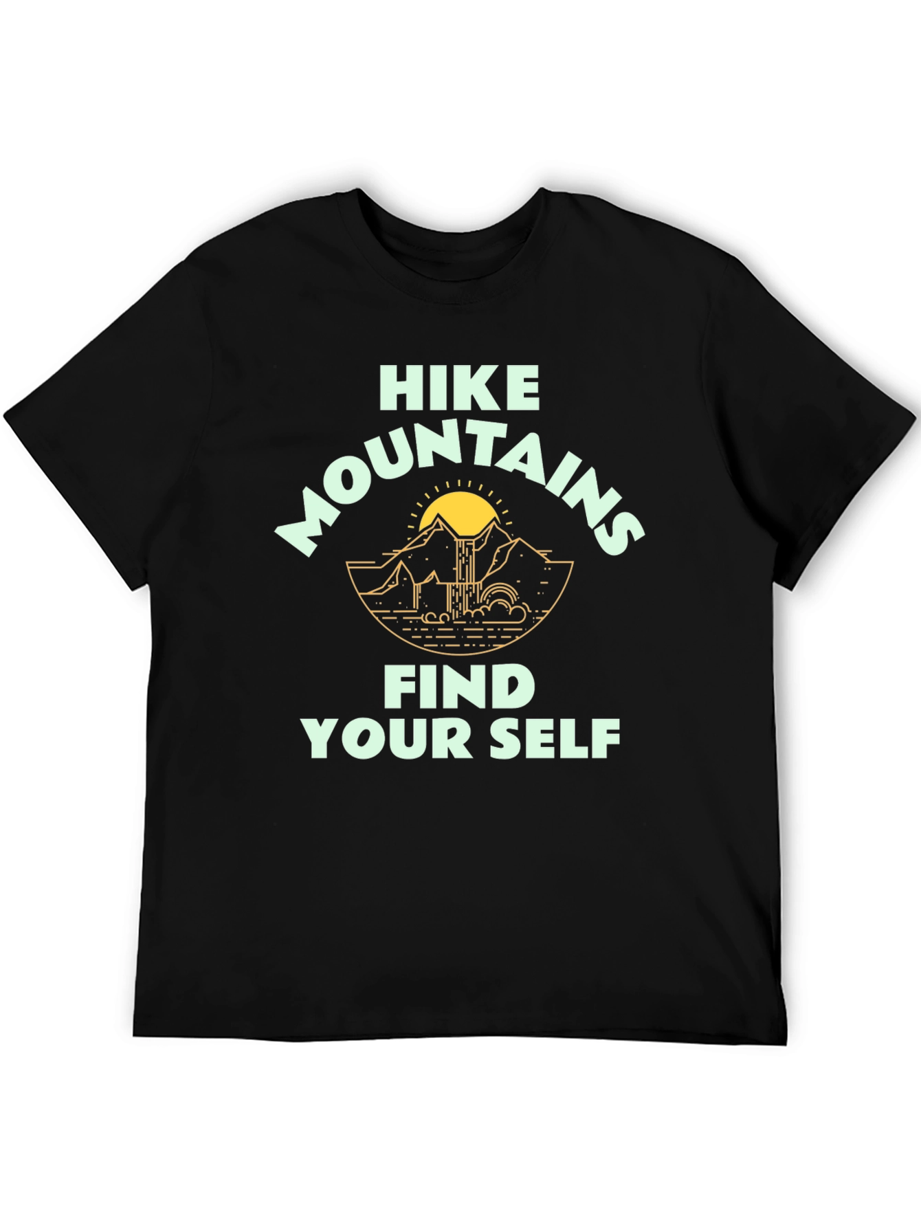 Hike Mountains Find Yourself Graphic Tee