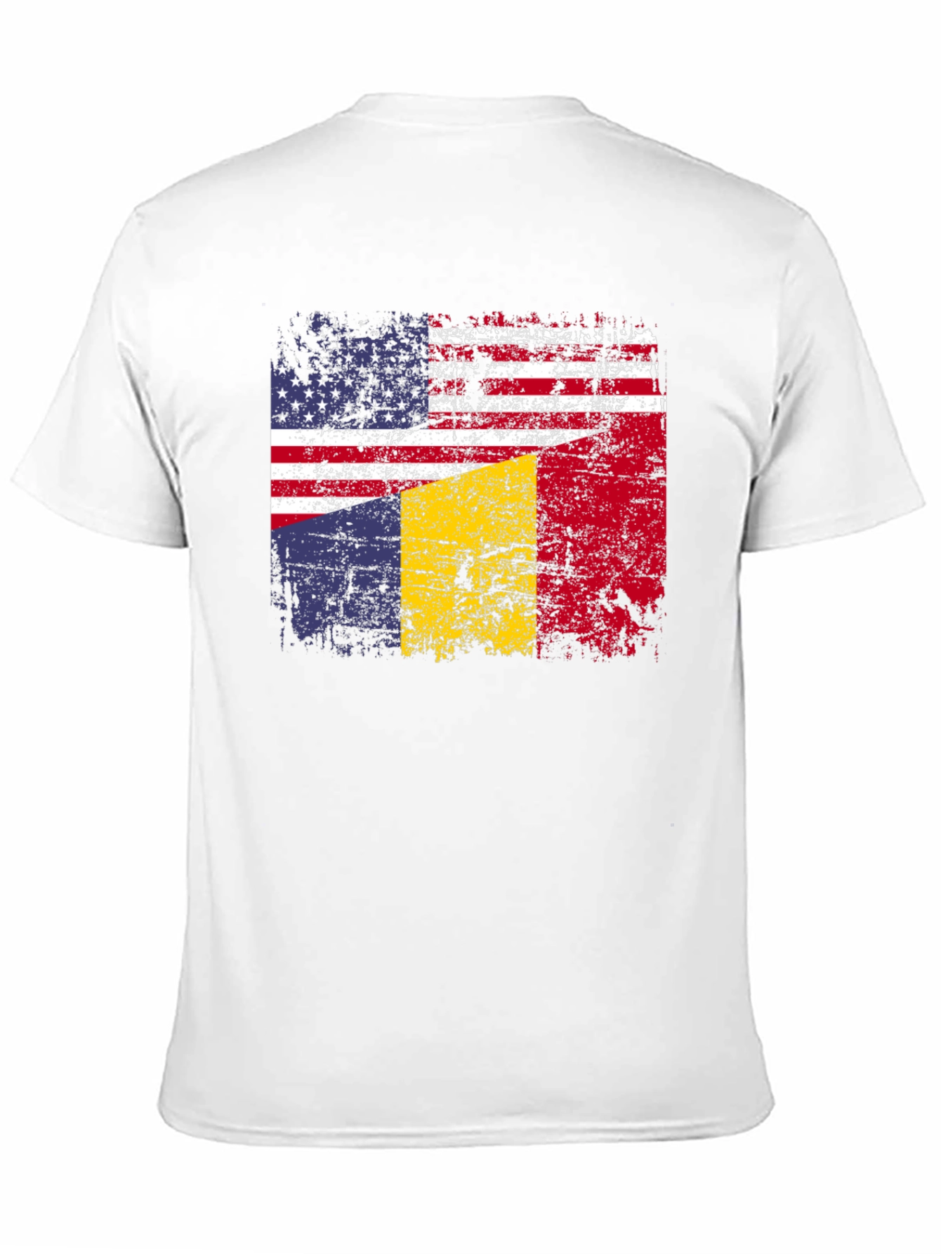 USA Romania Flag Graphic T-Shirt