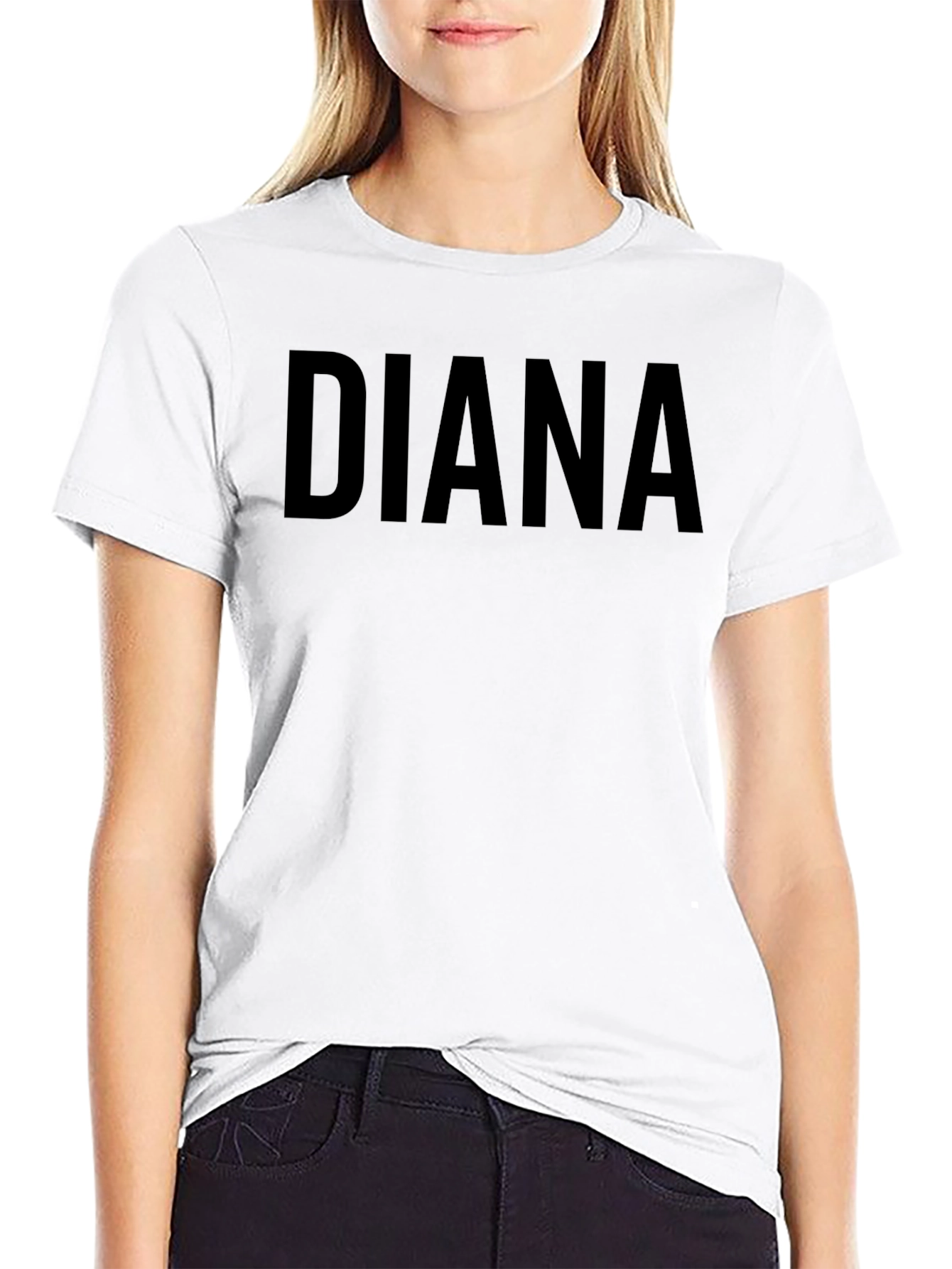 DIANA Bold Black T-Shirt