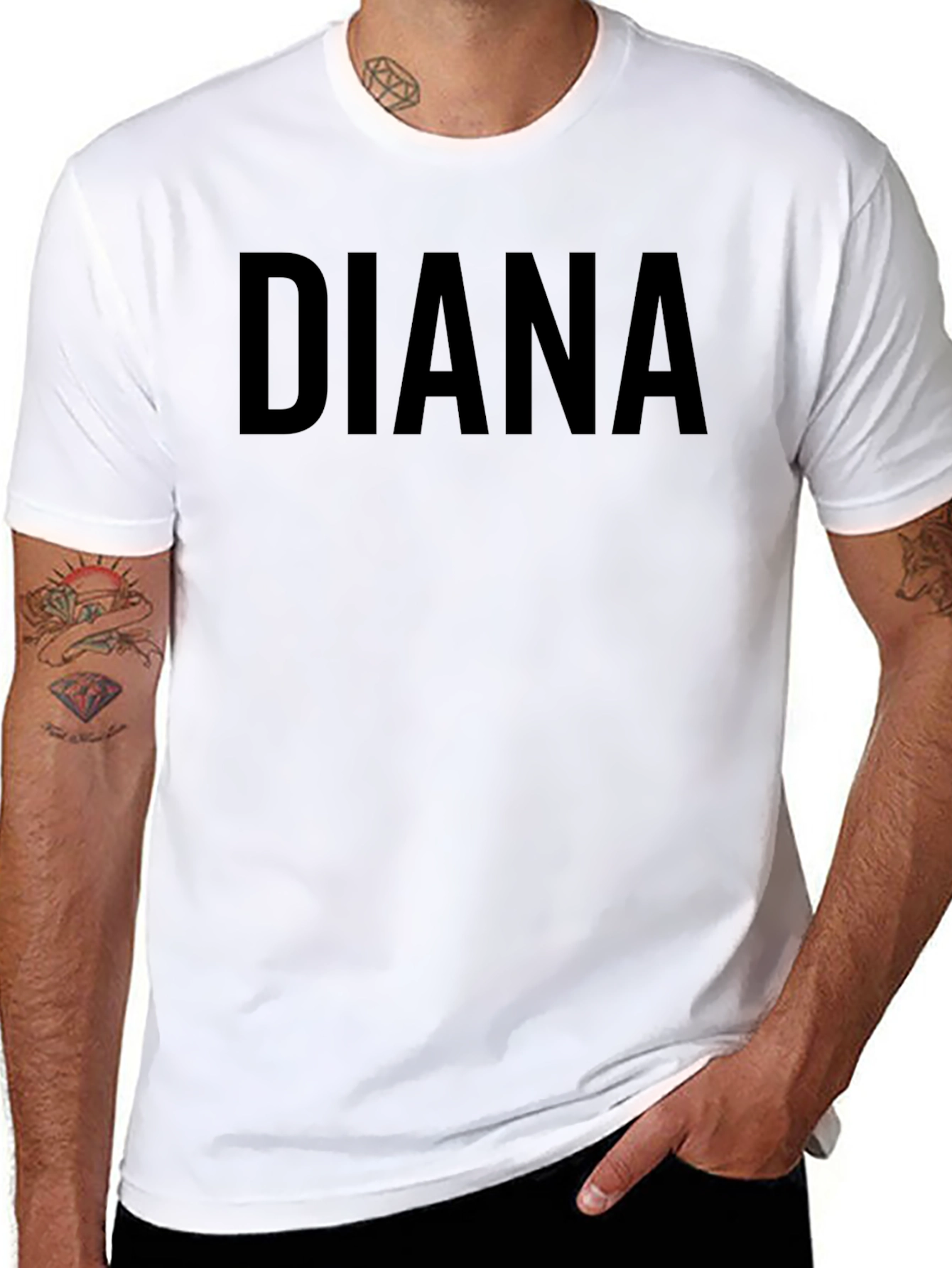 DIANA Bold Black T-Shirt