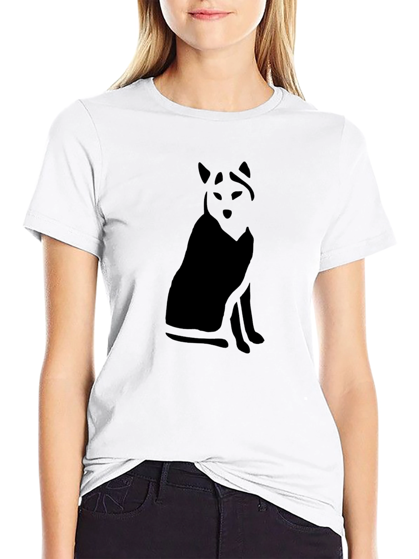 Black Wolf Graphic T-Shirt