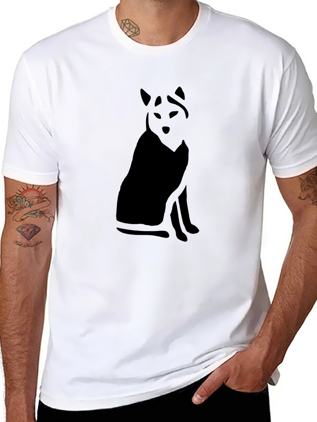 Black Wolf Graphic T-Shirt