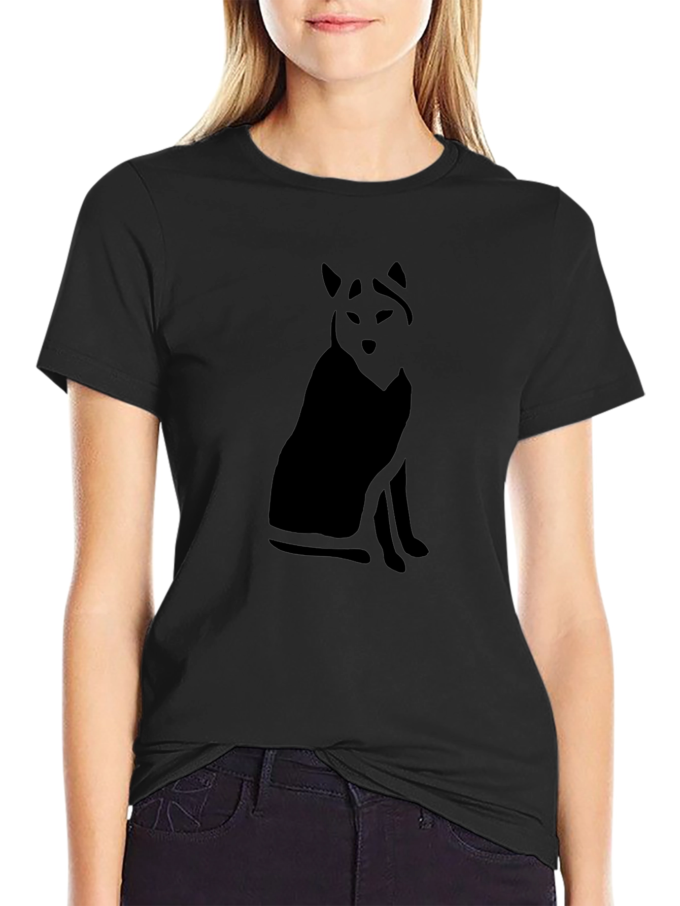 Black Wolf Graphic T-Shirt