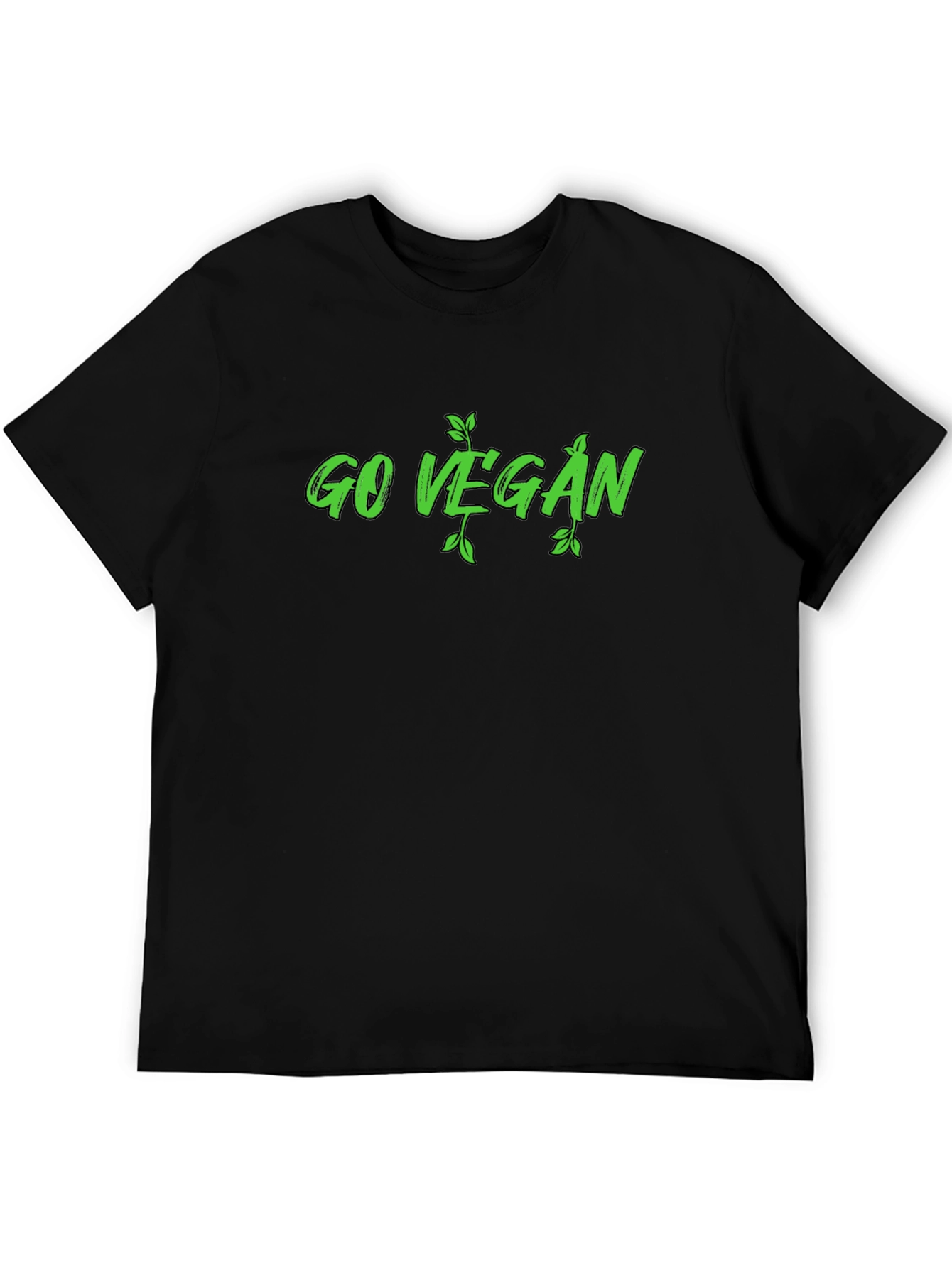 Go Vegan Graphic Tee - Black