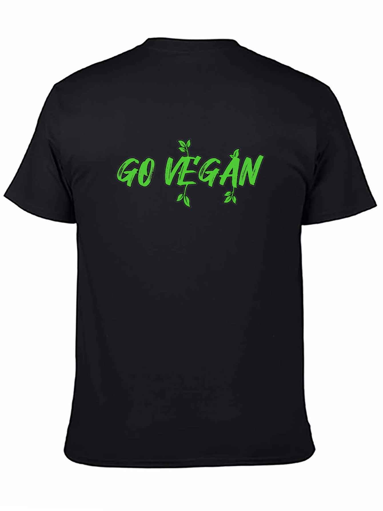 Go Vegan Graphic Tee - Black
