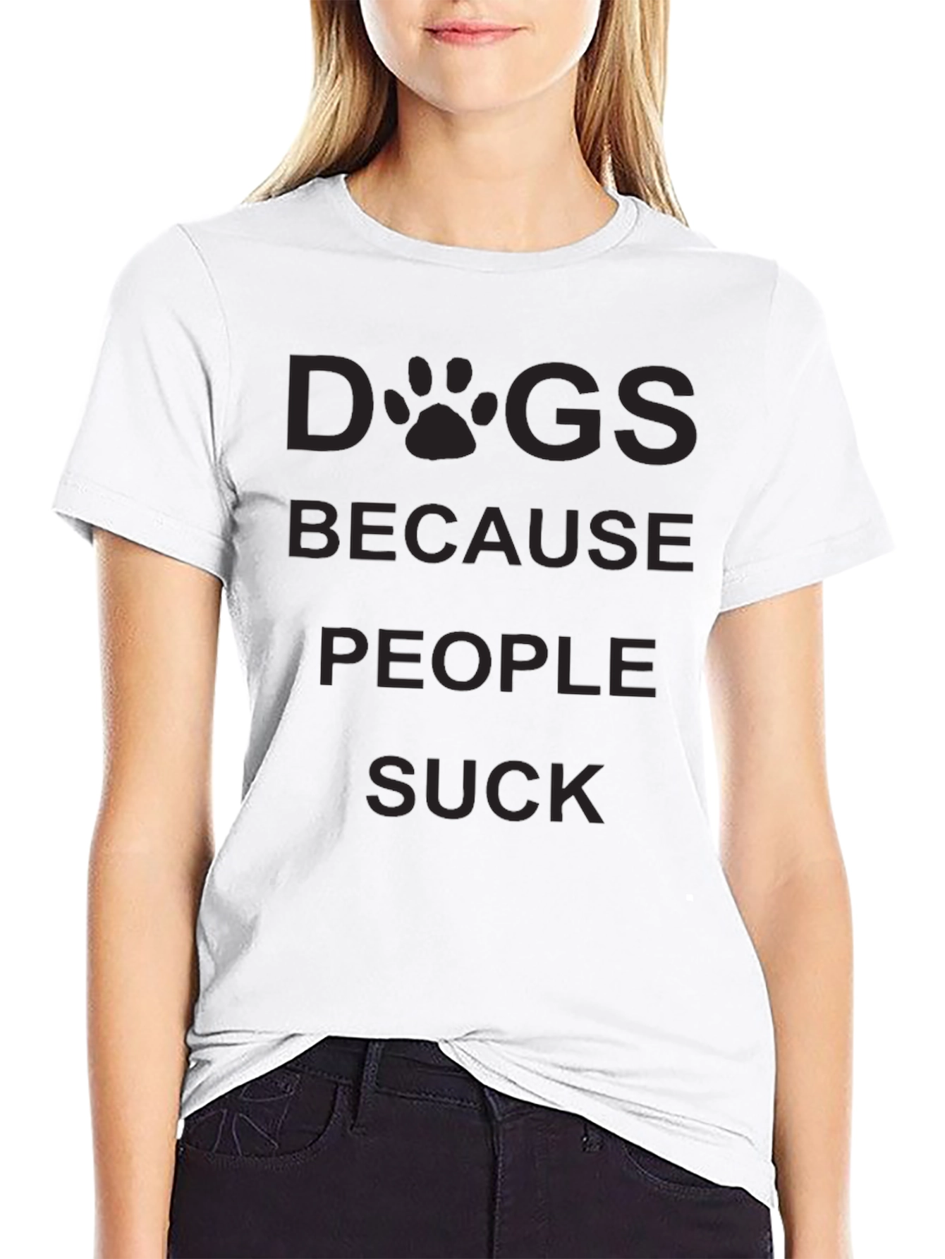 Dogs Because People Suck T-Shirt