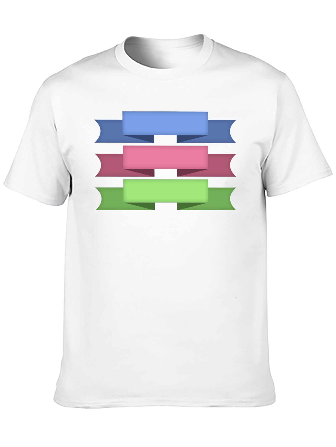 Ribbon Banner Graphic T-Shirt - Black Cotton Tee
