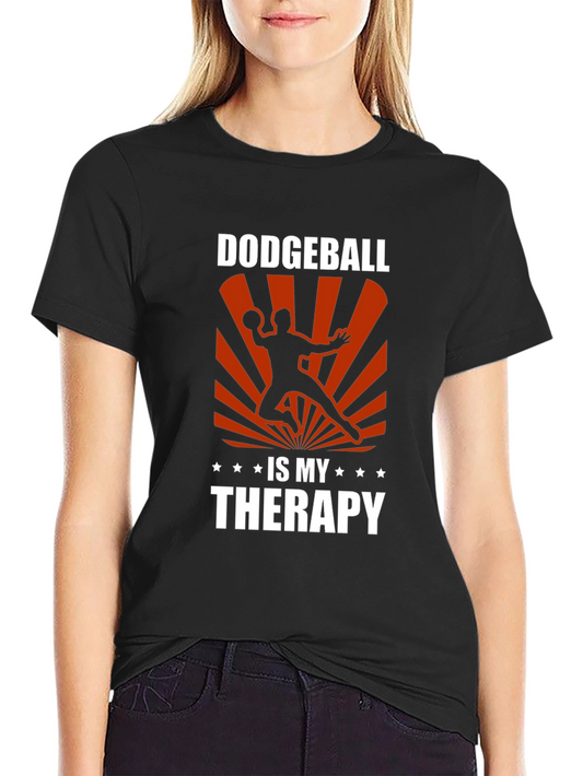 Dodgeball is My Therapy Graphic T-Shirt