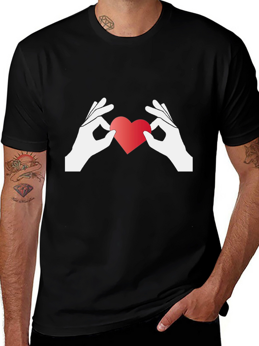 Heart Hands Graphic Tee - Show Your Love!