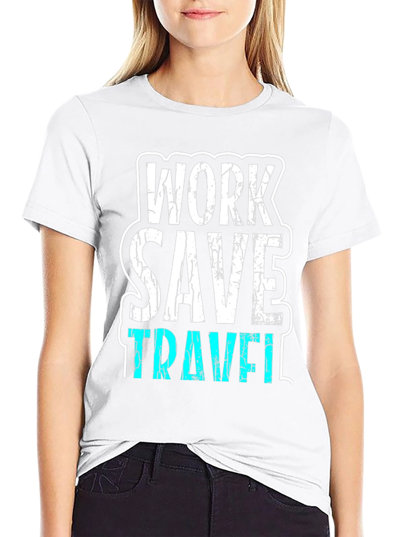 Work Save Travel Graphic T-Shirt