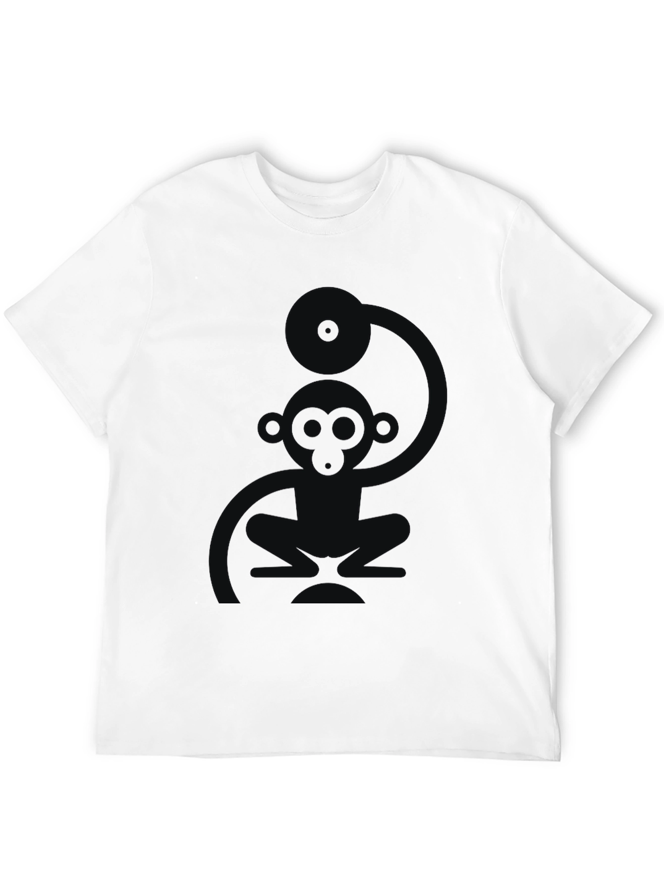 Cool Monkey DJ Black T-Shirt
