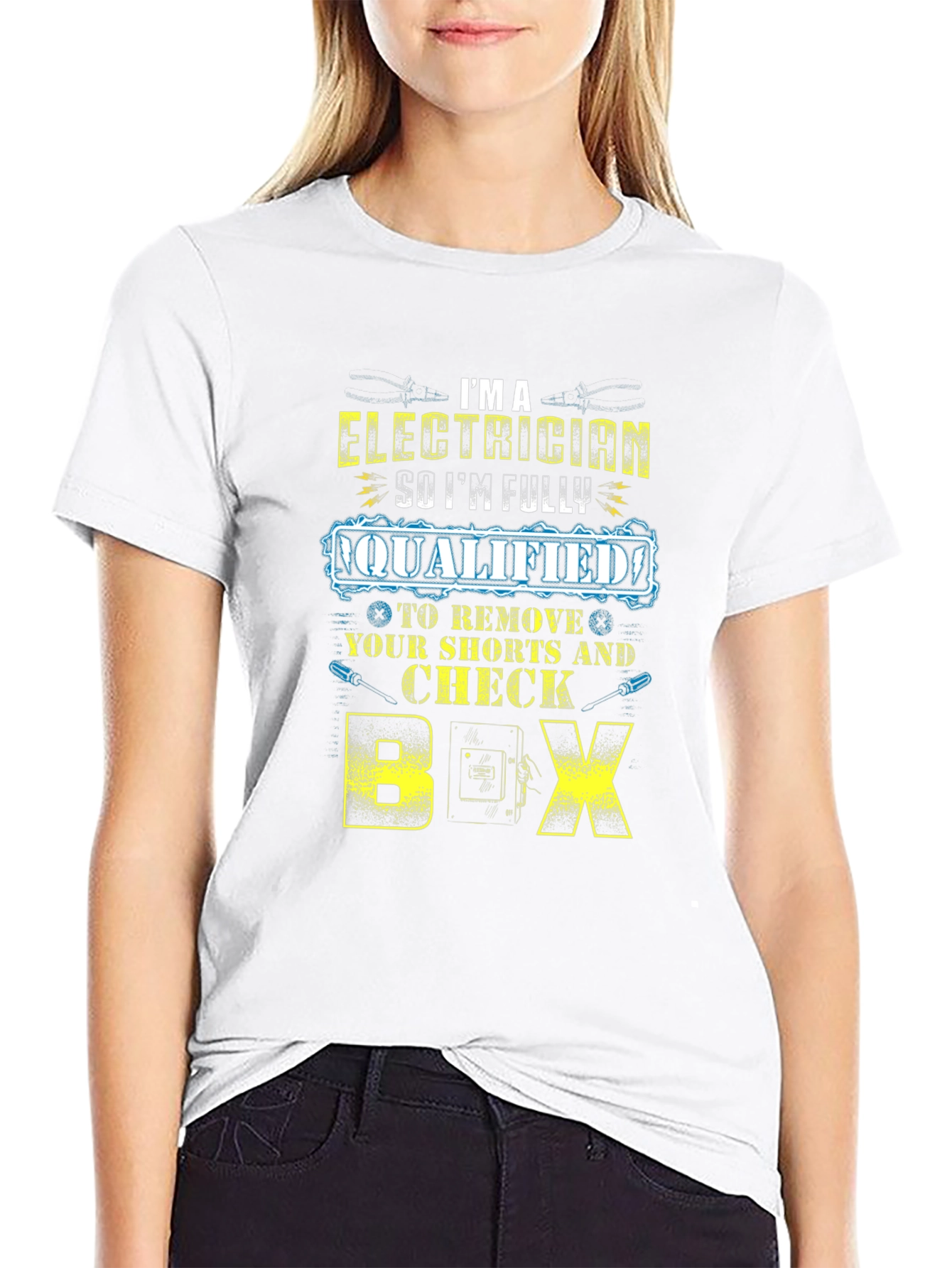 Electrician Humor Graphic T-Shirt - Funny Electrician Gift