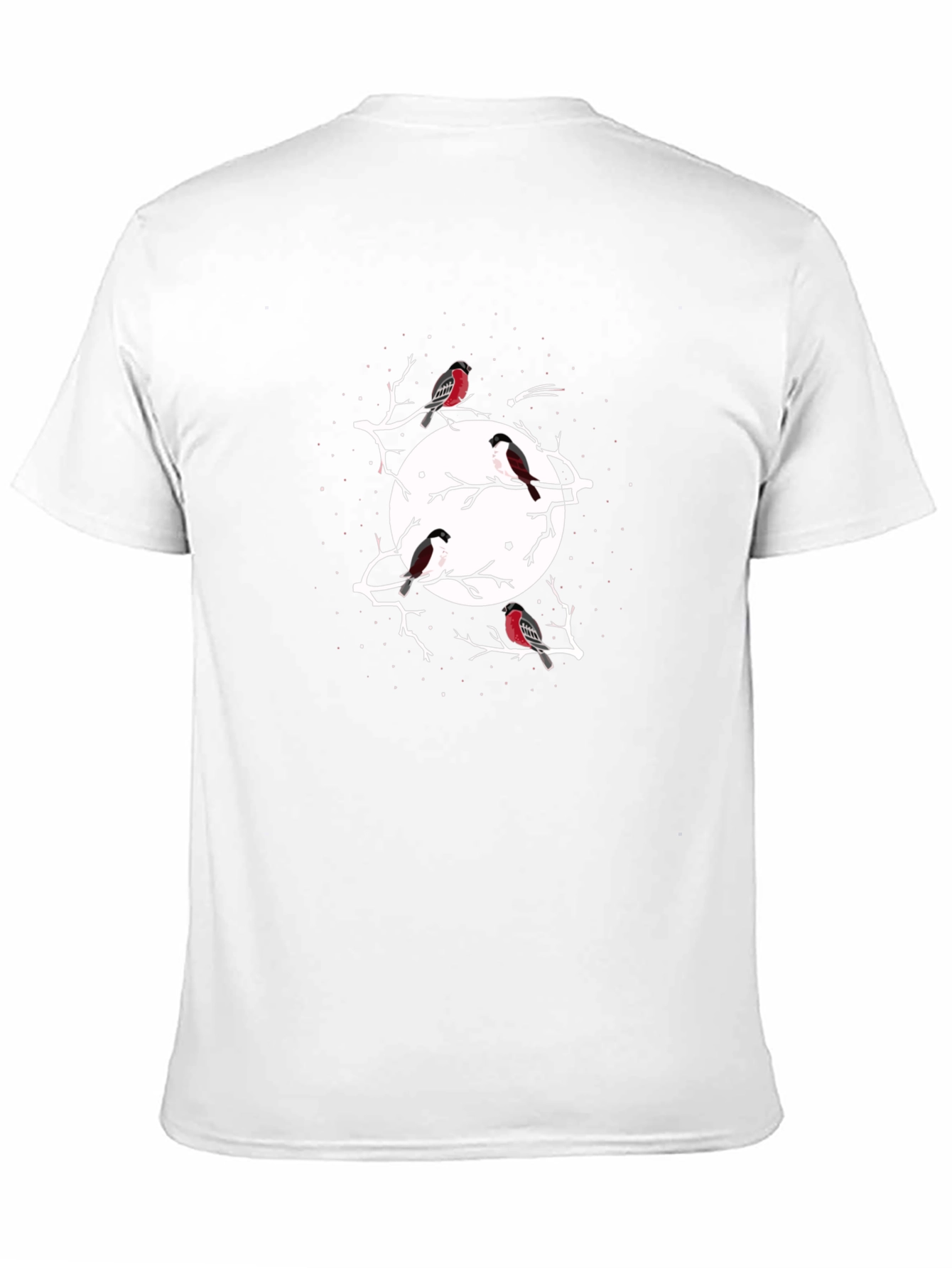 Bird & Moon Black T-Shirt - Stylish Graphic Tee