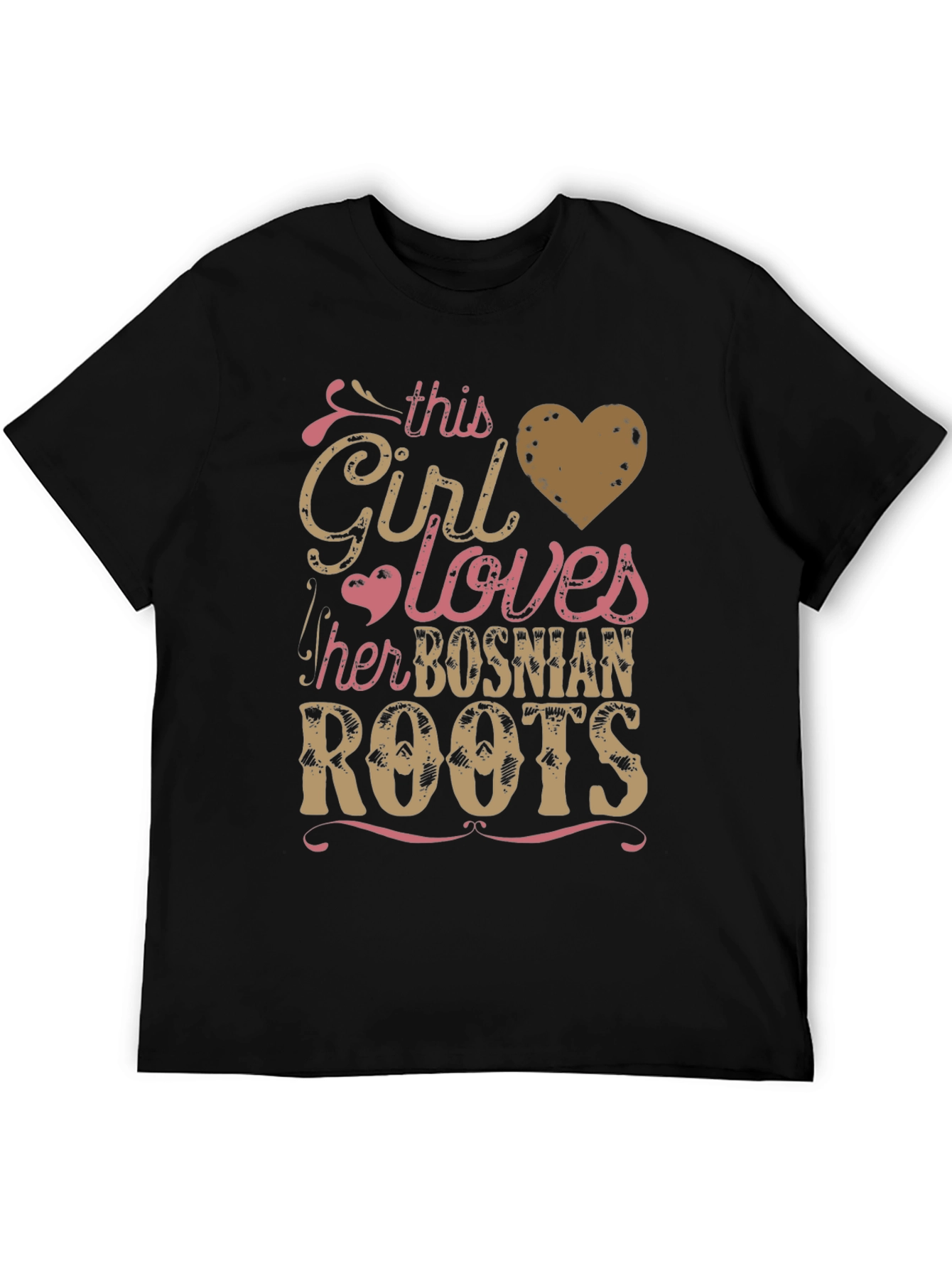 Bosnian Roots Girls Love T-Shirt