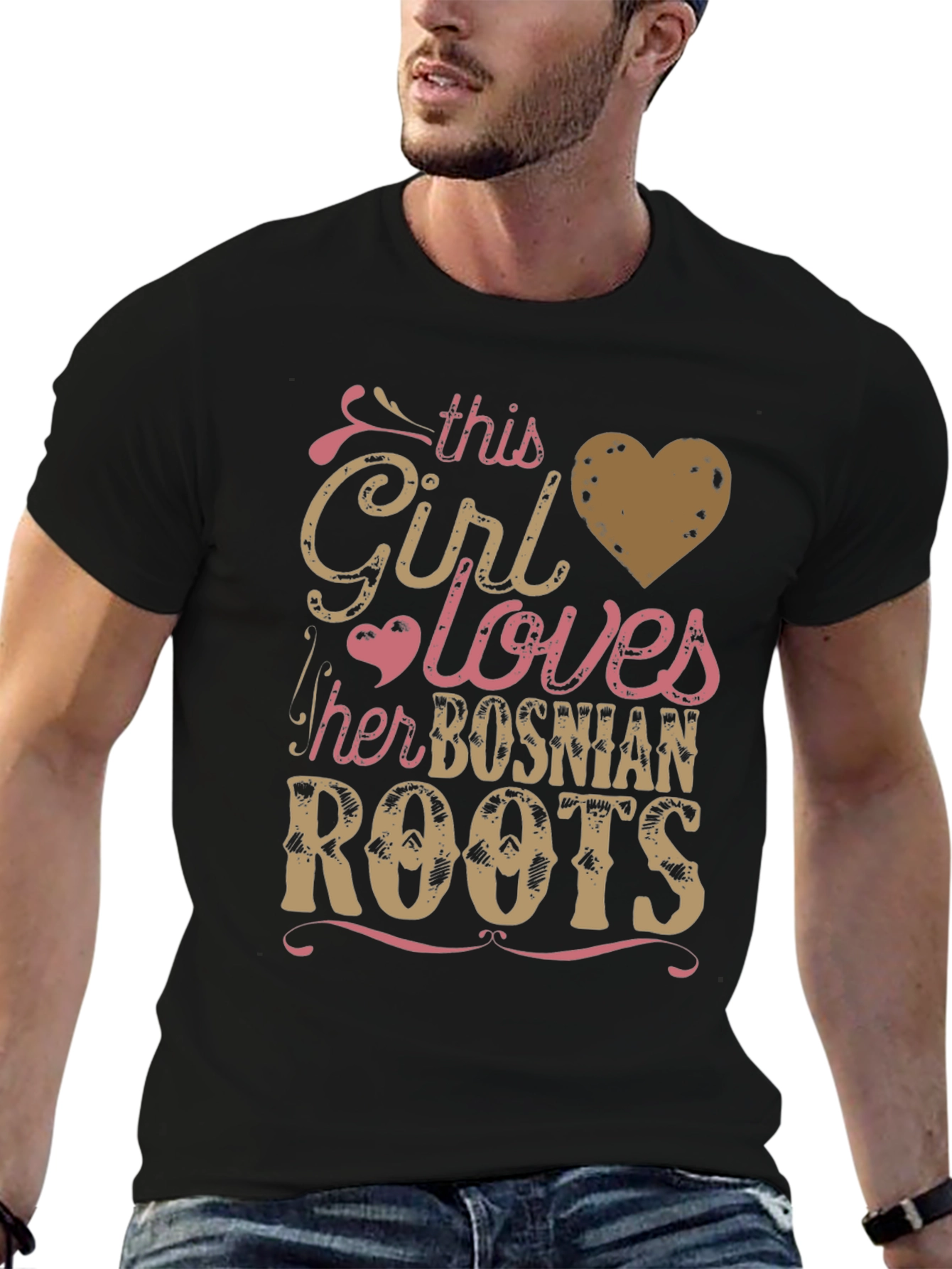 Bosnian Roots Girls Love T-Shirt
