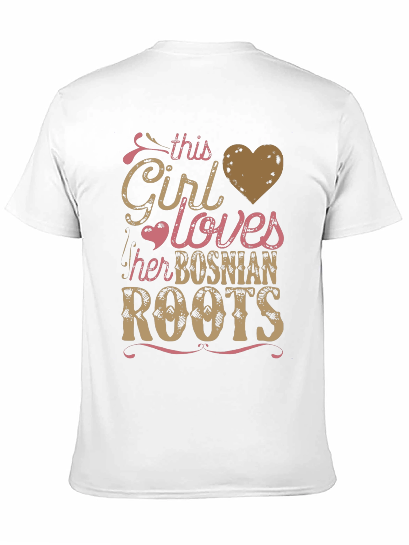 Bosnian Roots Girls Love T-Shirt