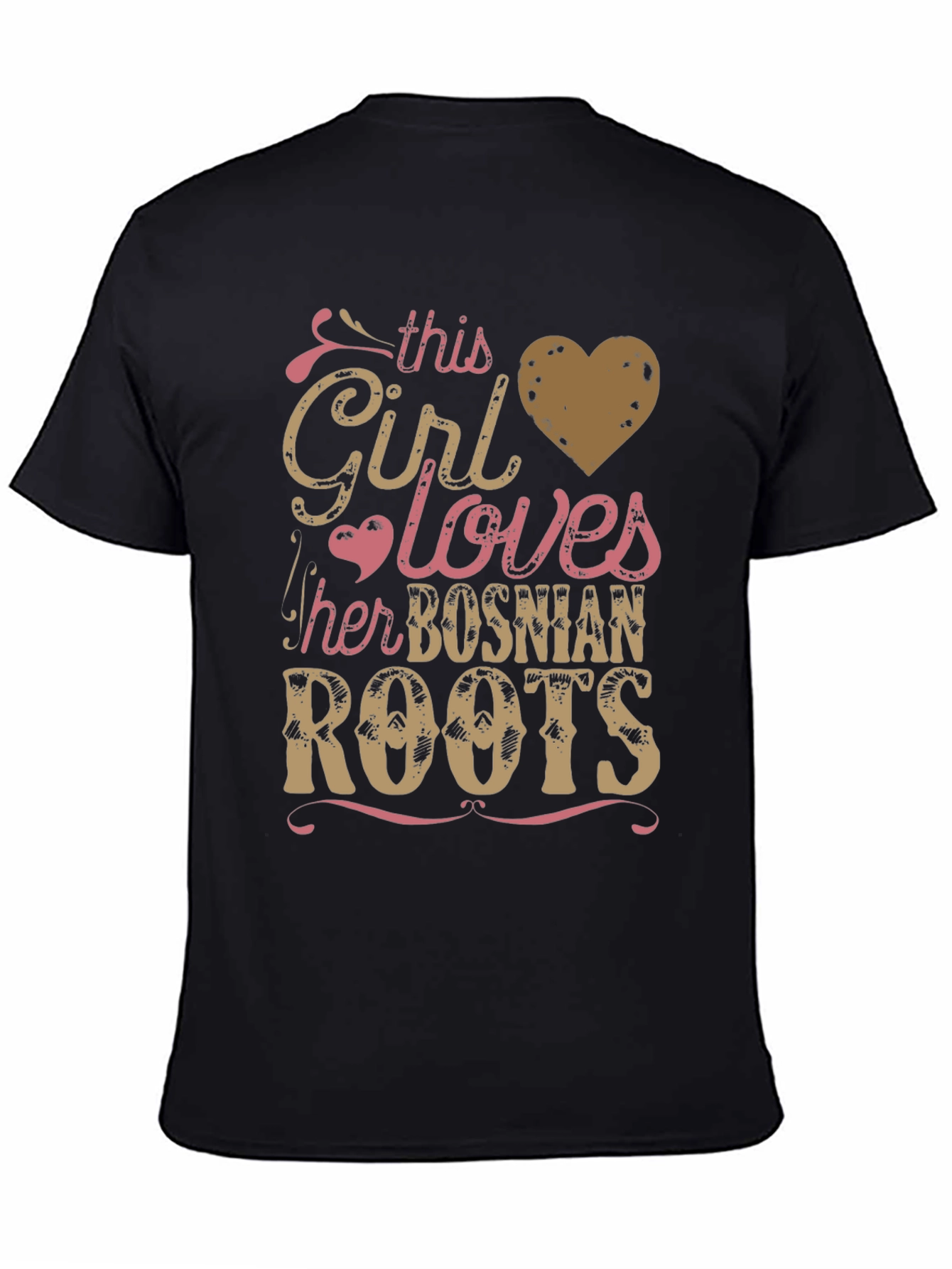 Bosnian Roots Girls Love T-Shirt
