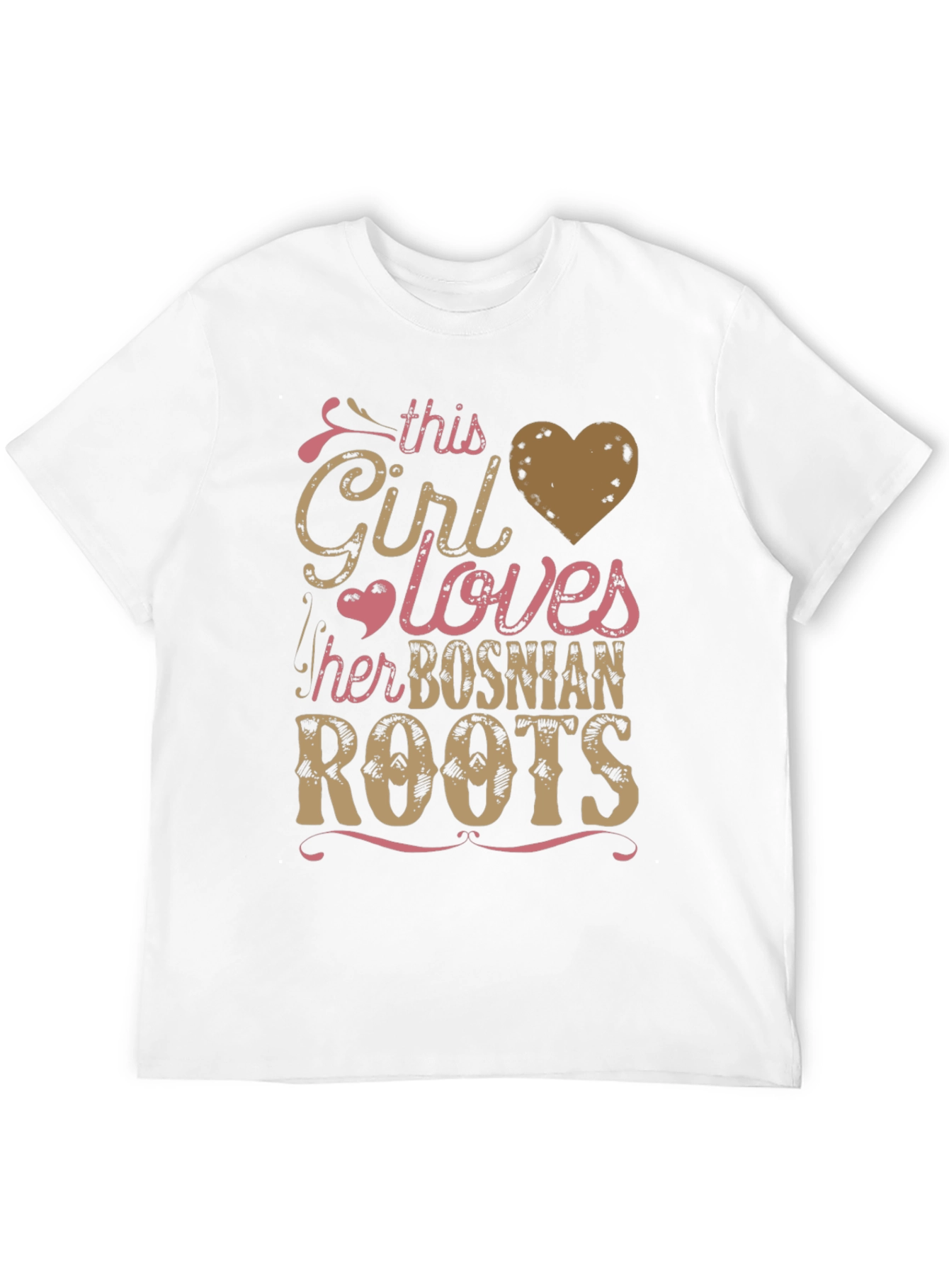 Bosnian Roots Girls Love T-Shirt