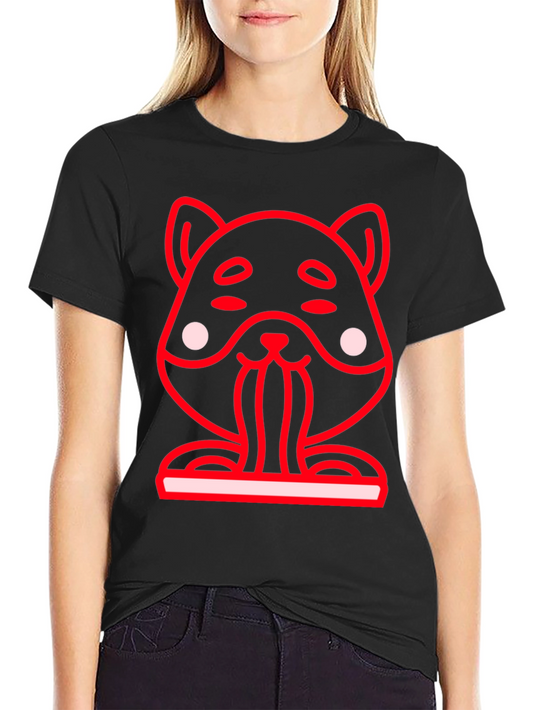 Funny Hamster Graphic Tee - Black Crew Neck Shirt