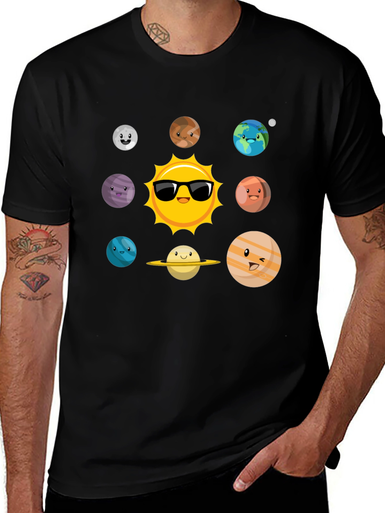 Cartoon Planet Graphic Tee