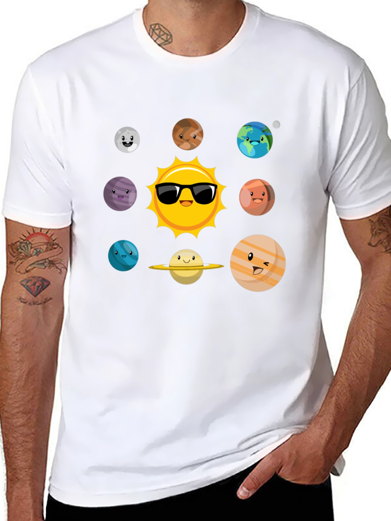Cartoon Planet Graphic Tee