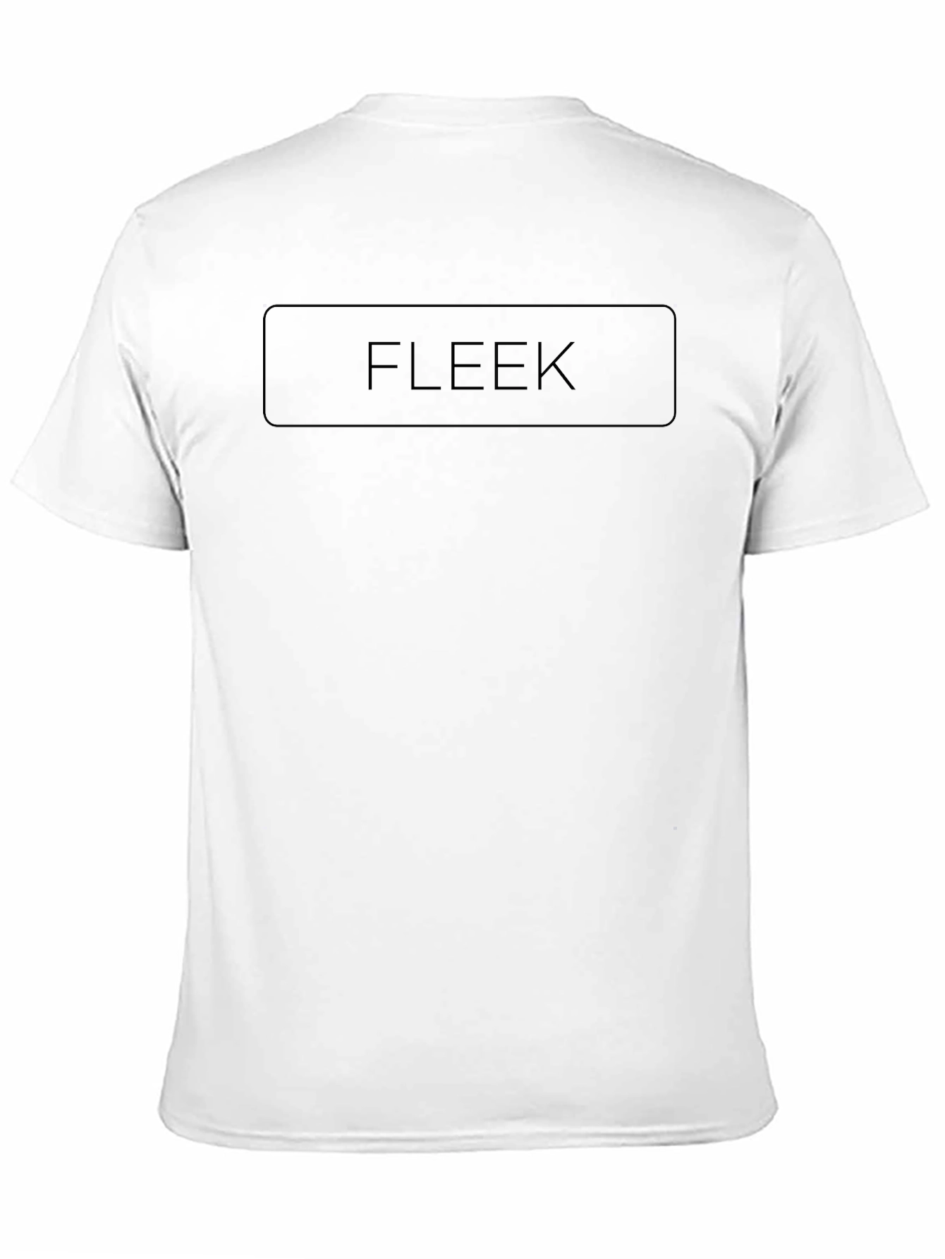 Mens Black FLEEK Graphic Crew Neck T-Shirt