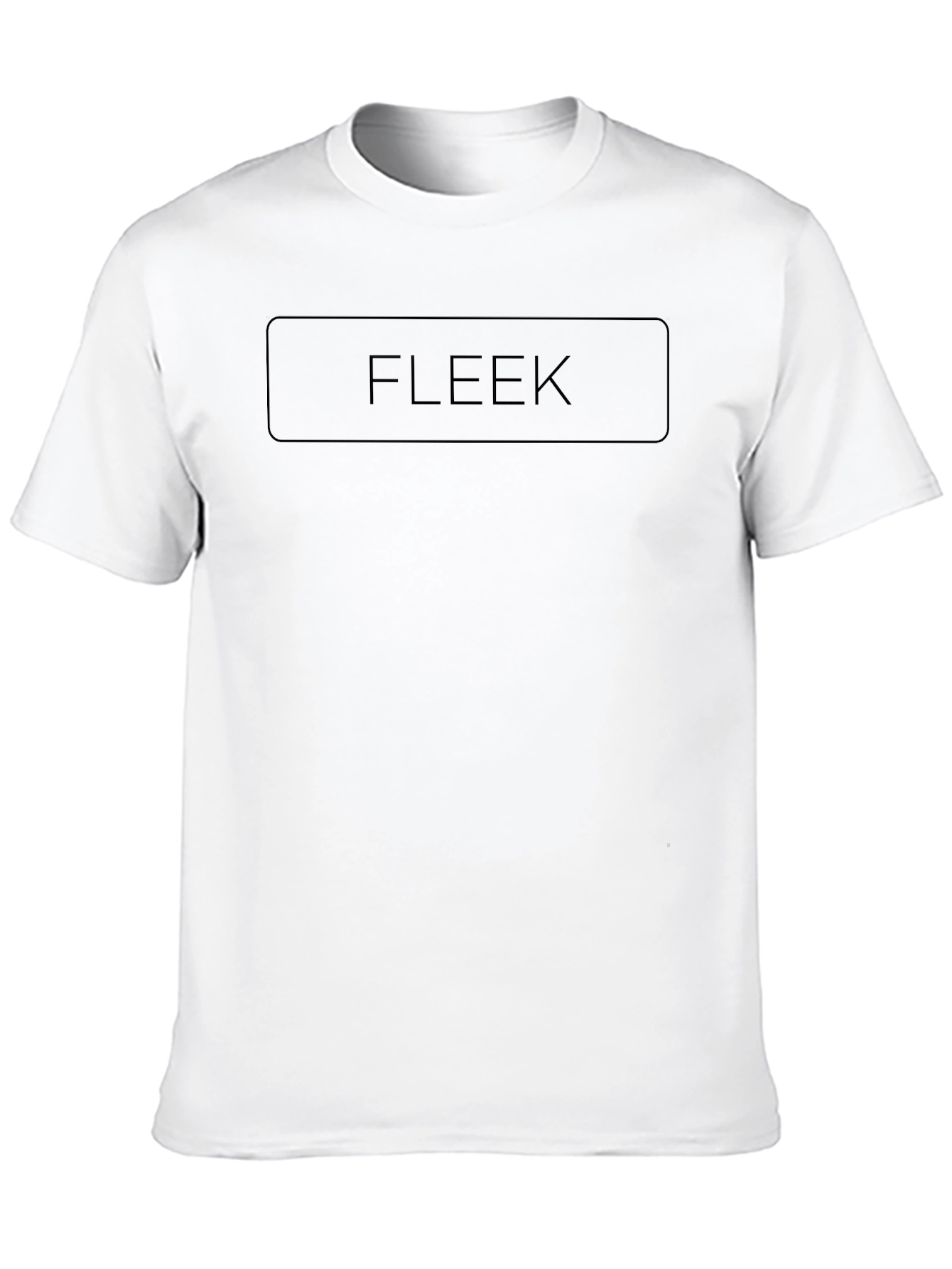 Mens Black FLEEK Graphic Crew Neck T-Shirt