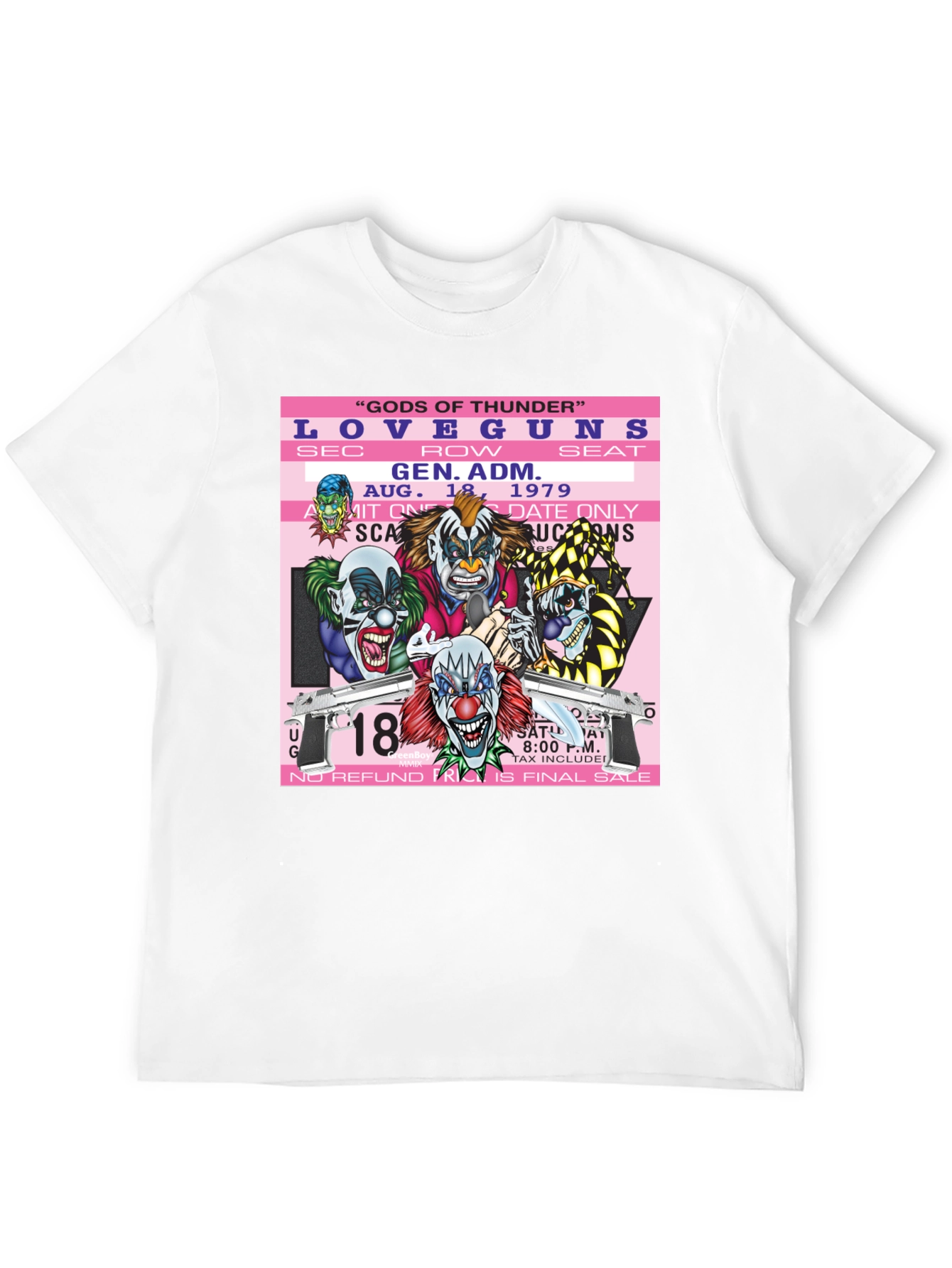 Love Guns Concert Ticket Graphic T-Shirt