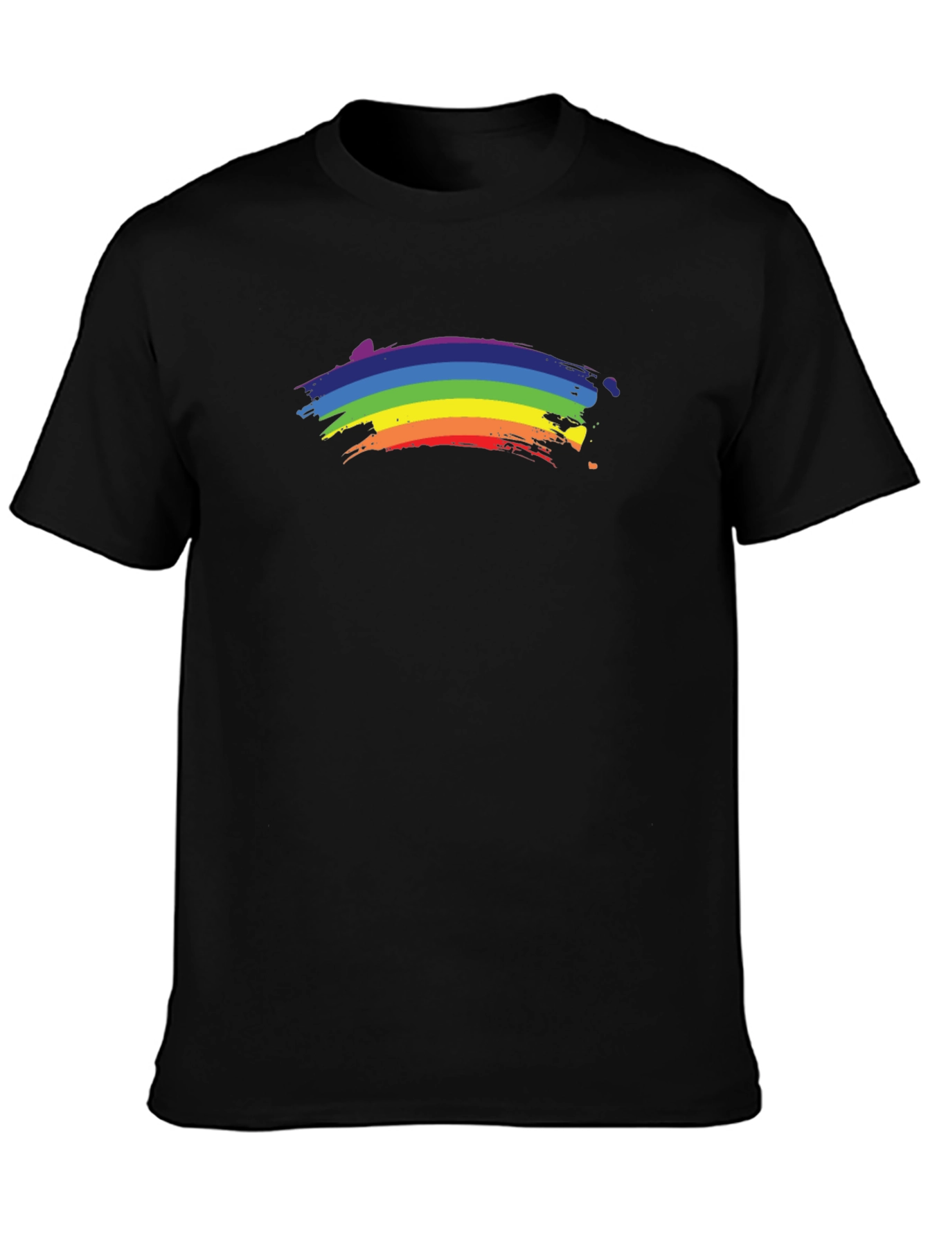 Rainbow Pride Graphic Black T-Shirt