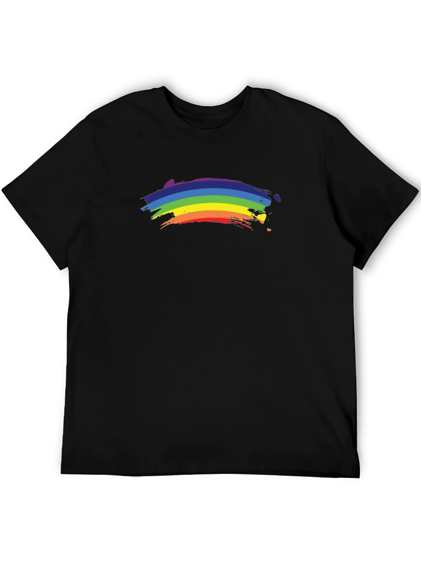 Rainbow Pride Graphic Black T-Shirt