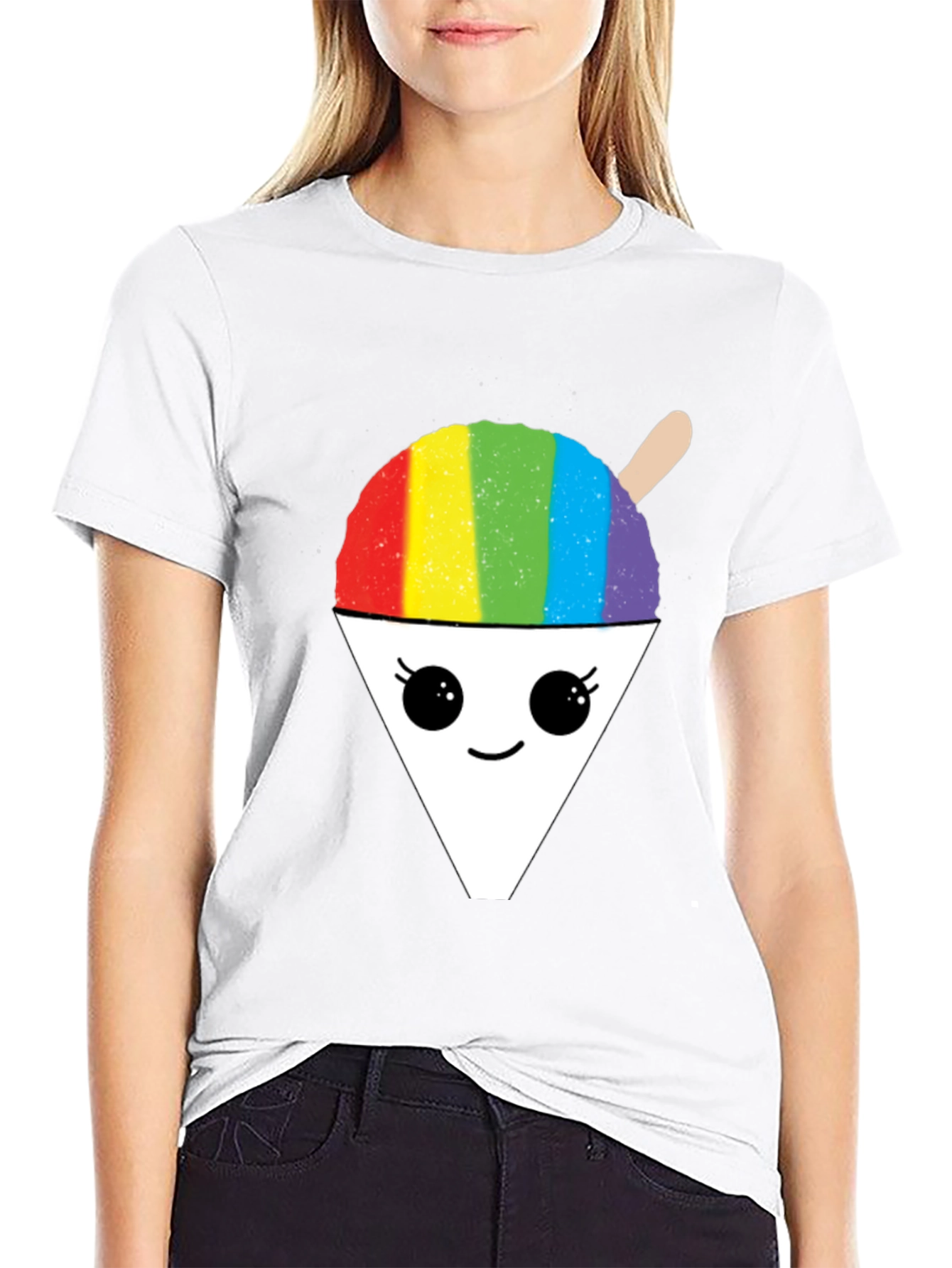 Rainbow Snow Cone Graphic T-Shirt